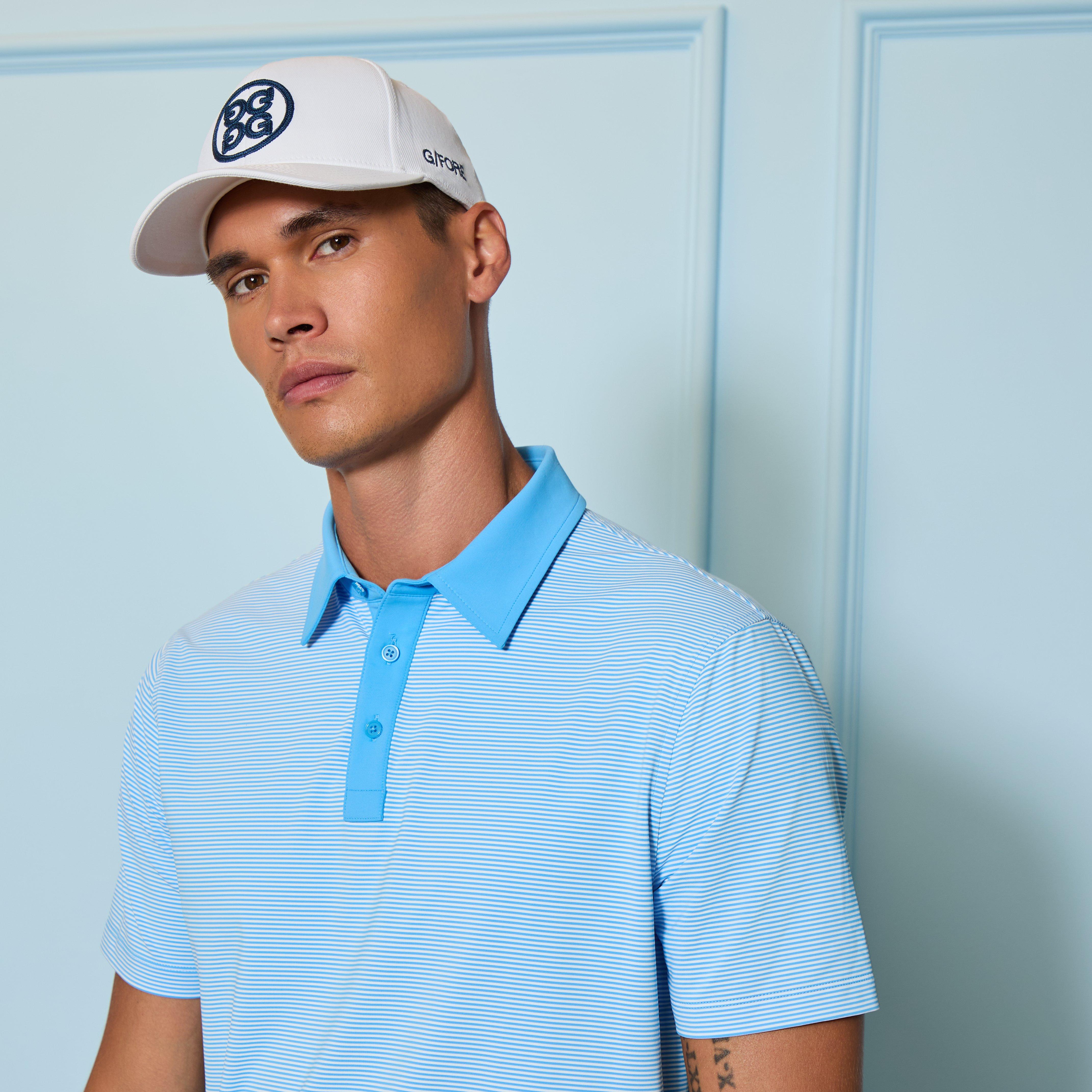 Feeder Stripe Men's Jersey Golf Polo Shirt