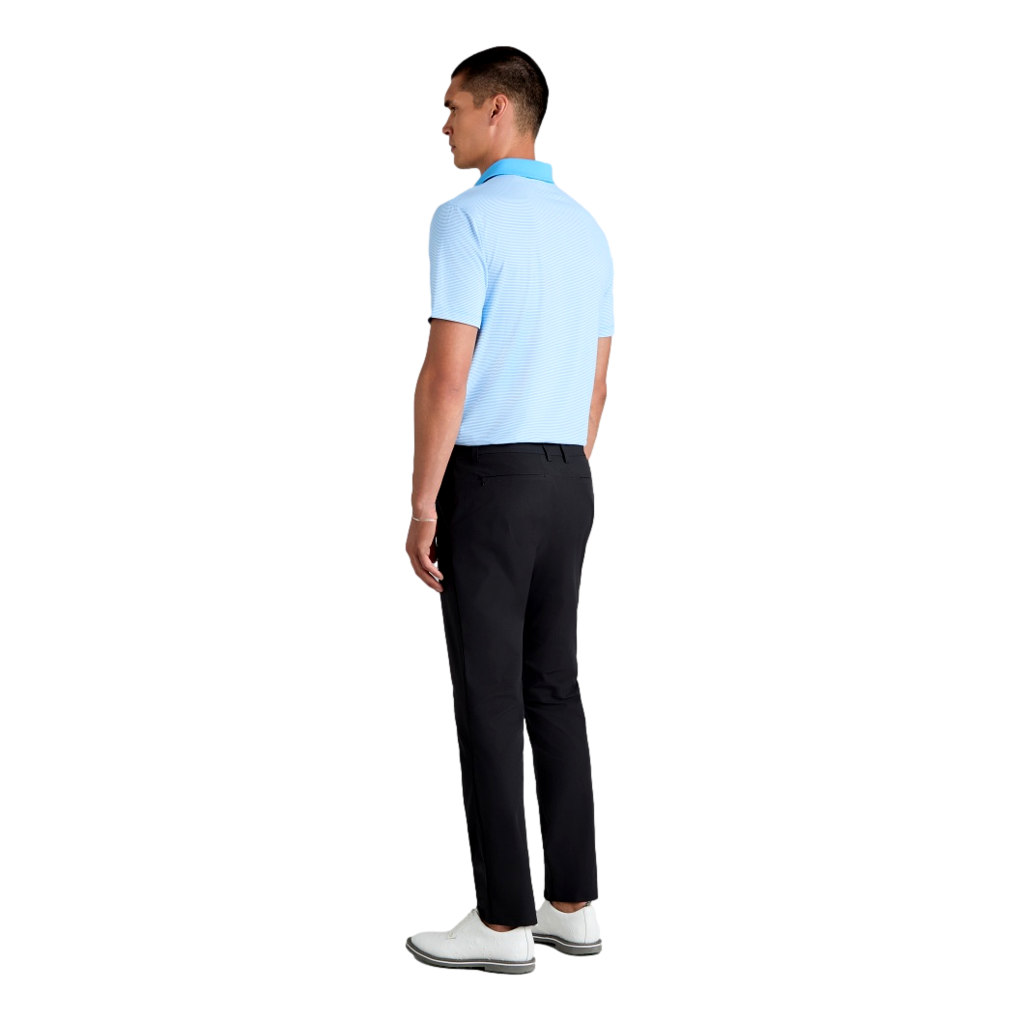 Feeder Stripe Men's Jersey Golf Polo Shirt