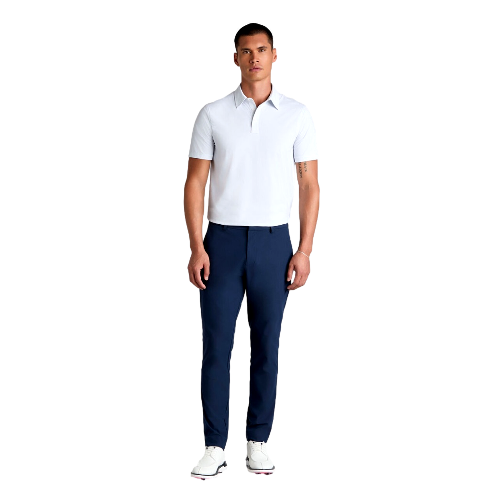 Carvico Knit Jacquard Men's Golf Polo Shirt