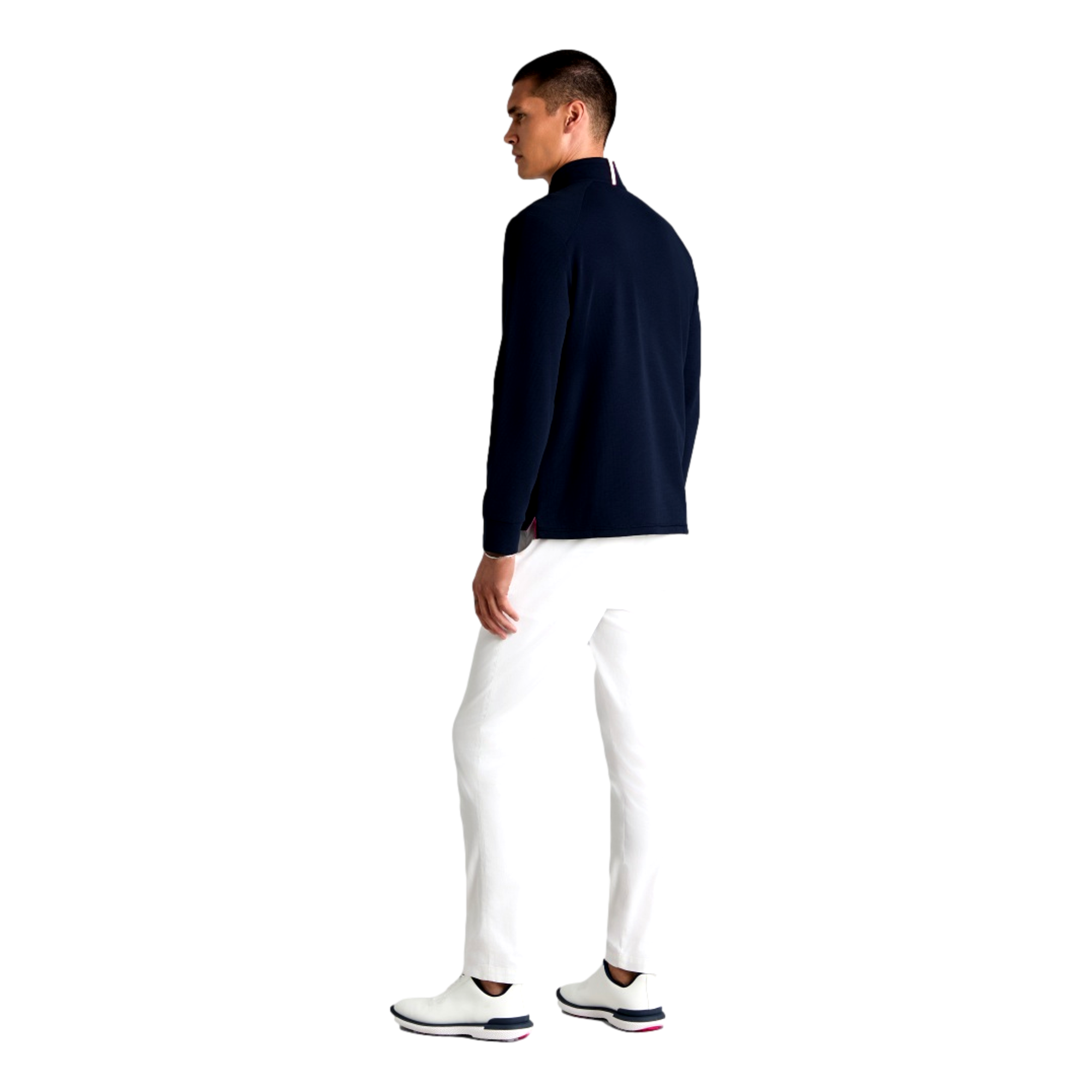 Waffle Knit Men's Golf Quarter Zip