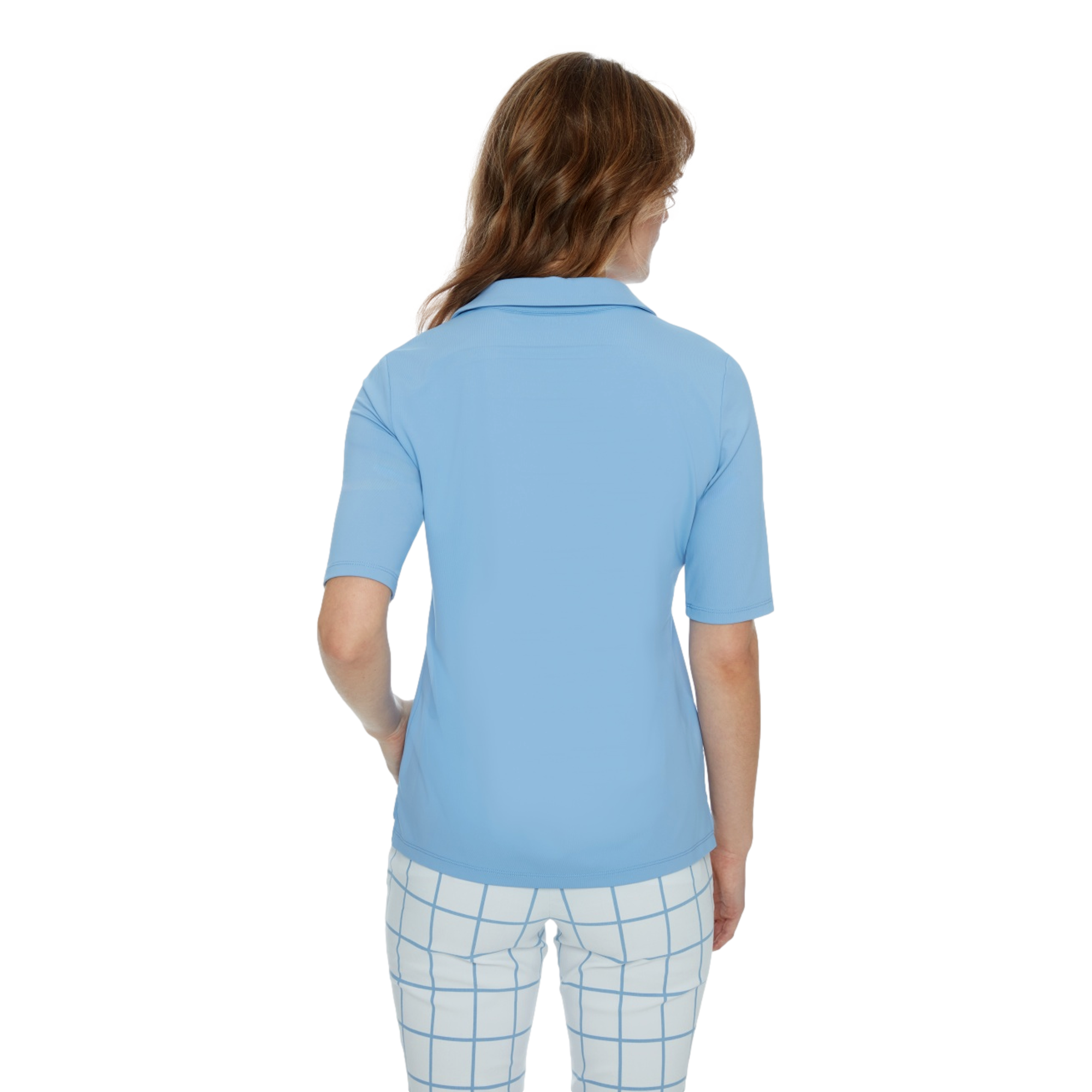 Solid Women's Short Sleeve Golf Polo Shirt