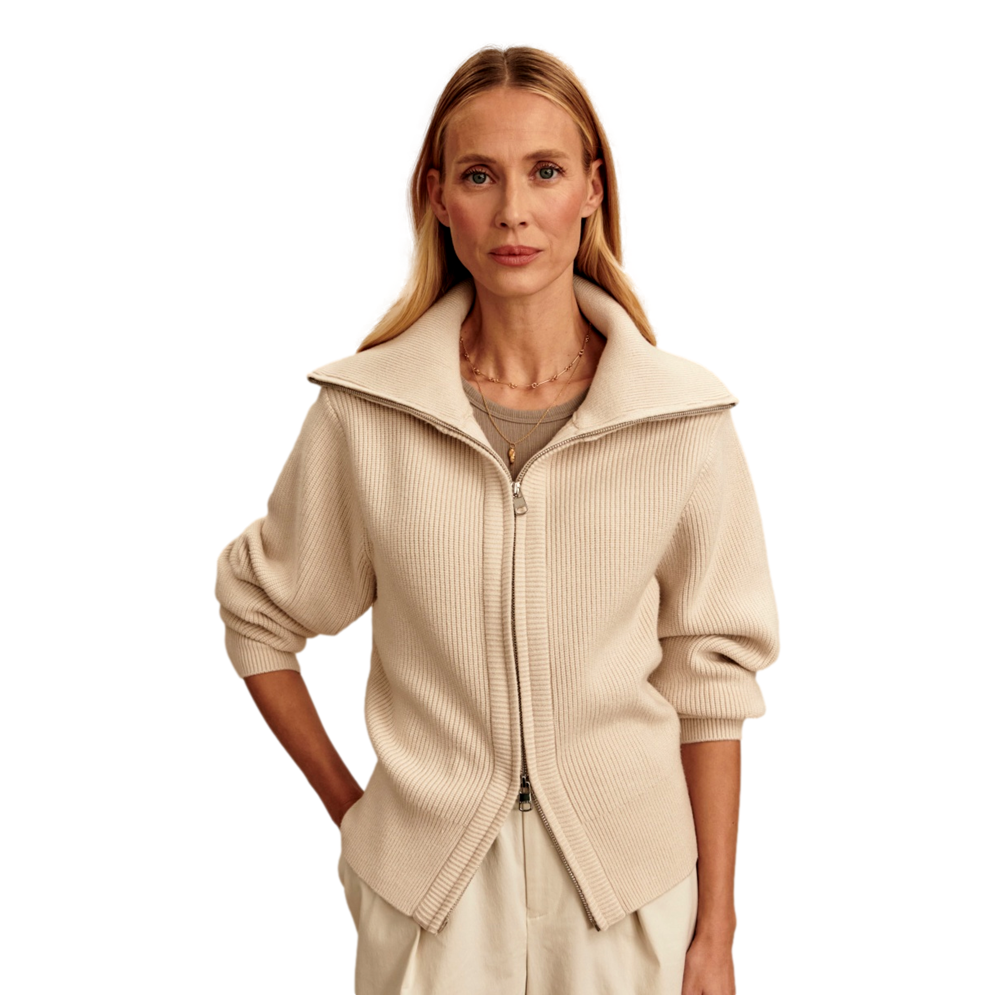 Enrico Women's Knit Full Zip Golf Jacket