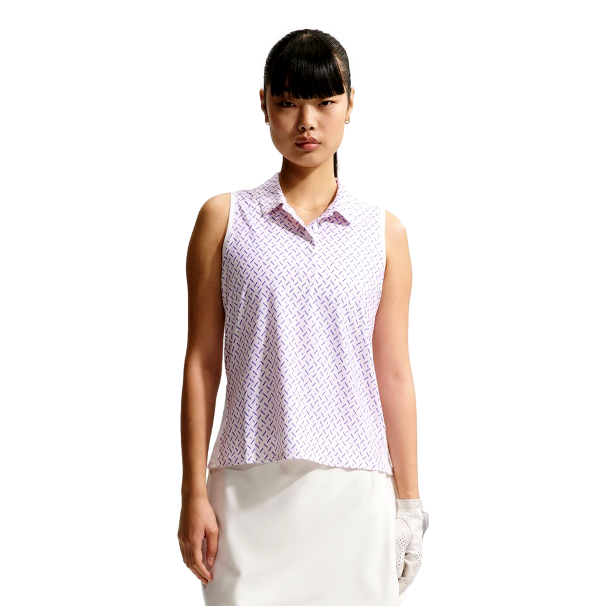 Victory Dri-FIT Printed Women's Sleeveless Golf Polo Shirt