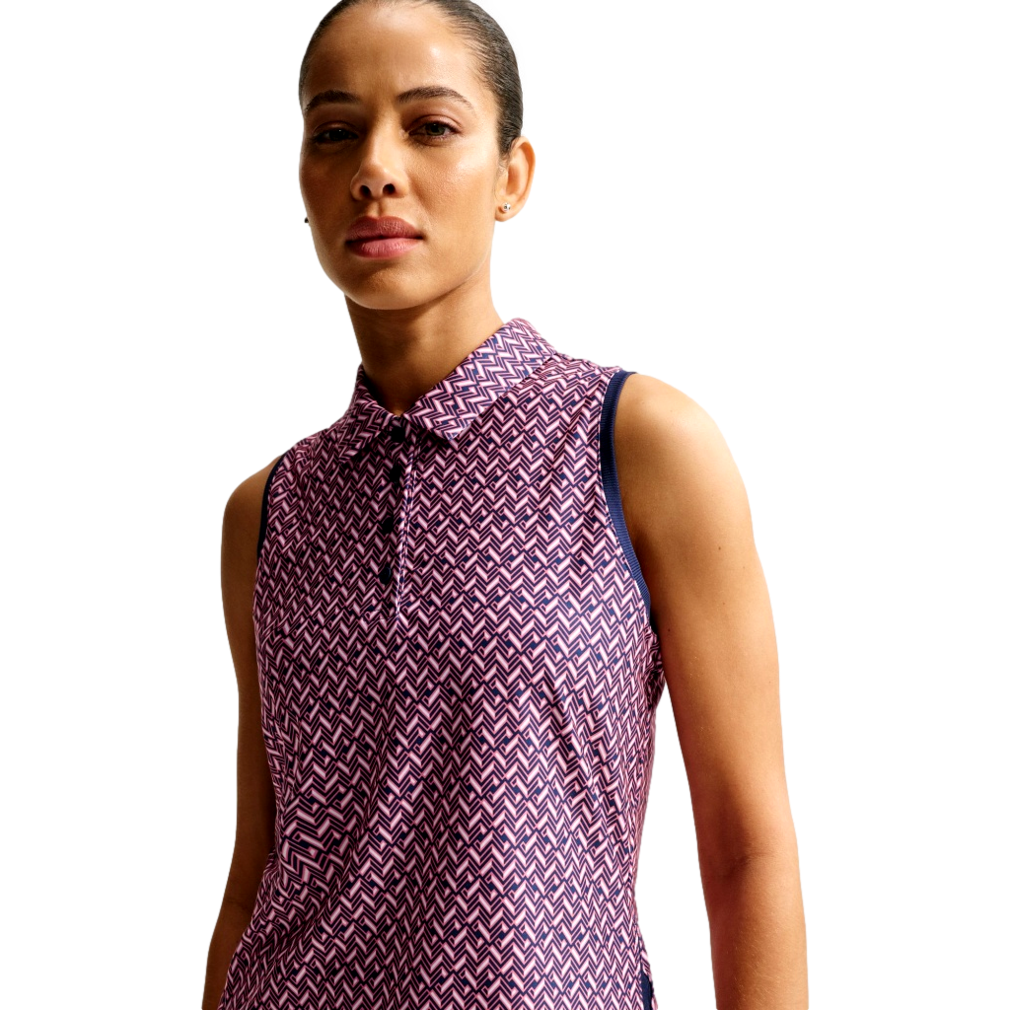 Victory Dri-FIT Printed Women's Sleeveless Golf Polo Shirt