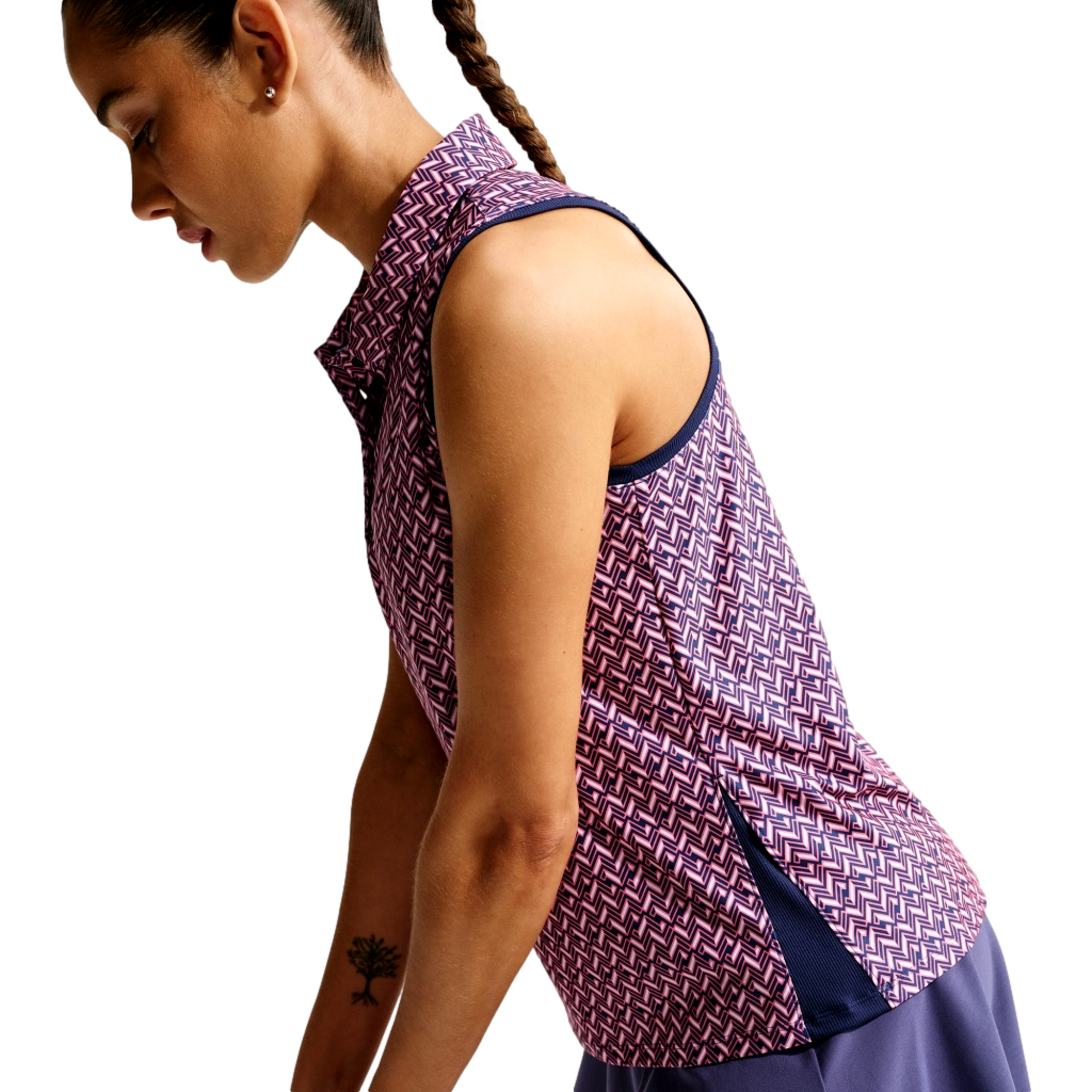 Victory Dri-FIT Printed Women's Sleeveless Golf Polo Shirt