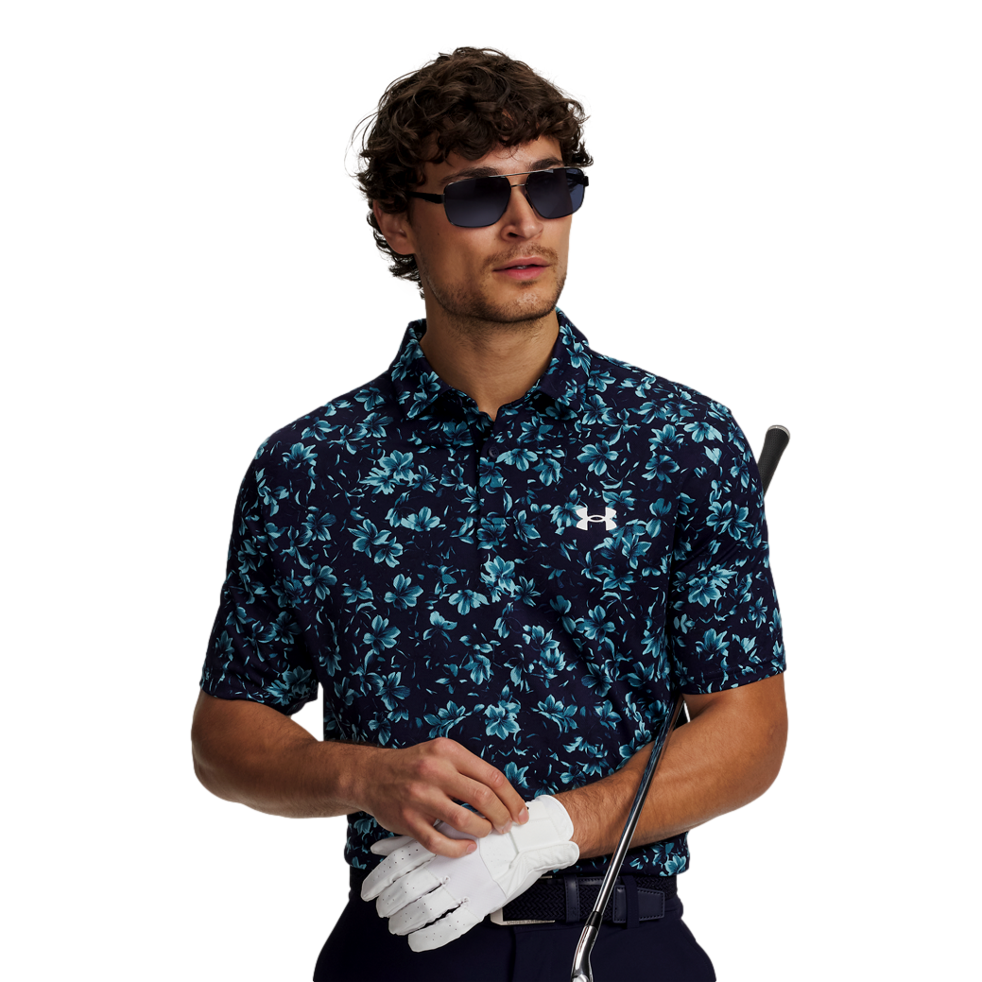 UA Matchplay Printed Men's Golf Polo Shirt