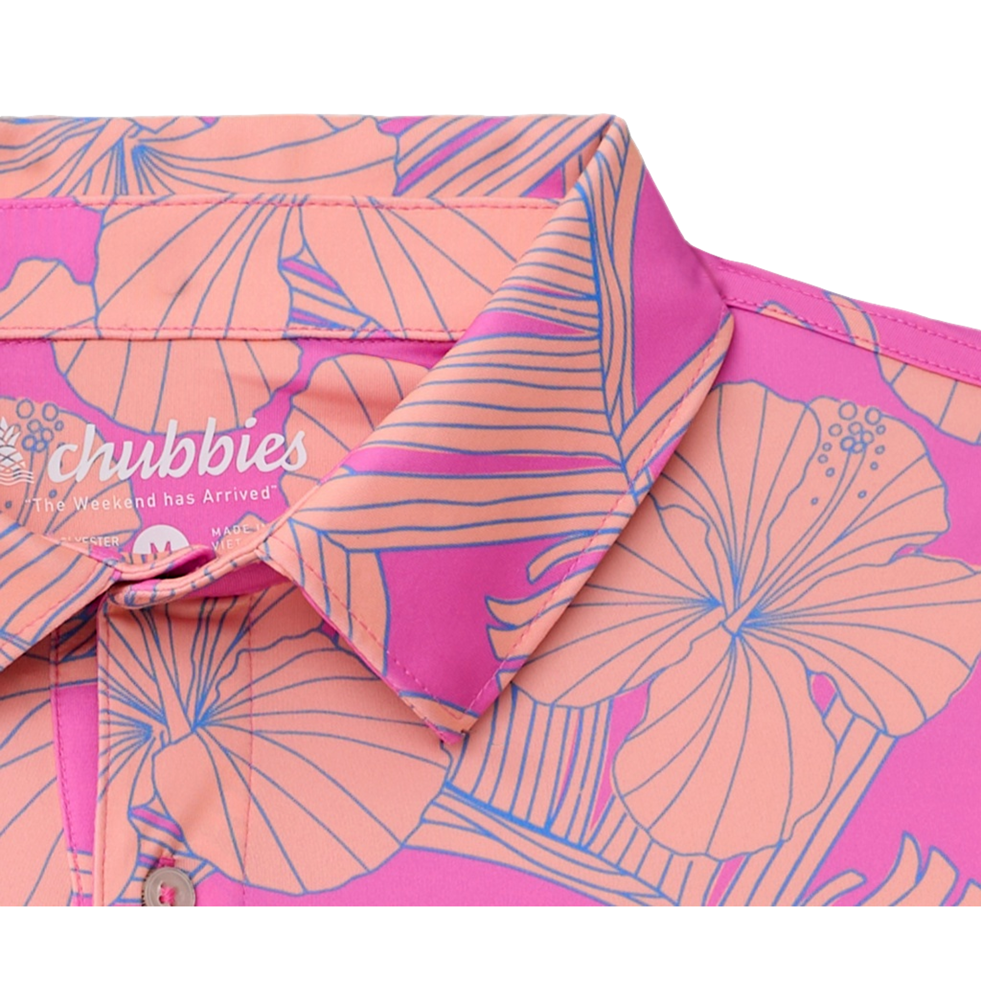 The Flamingo Flora Men's Golf Polo Shirt