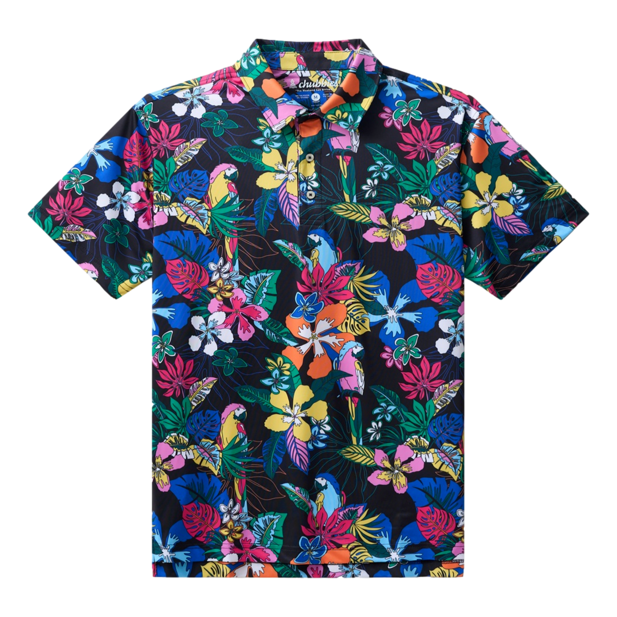 The Deep Floral Men's Golf Polo Shirt