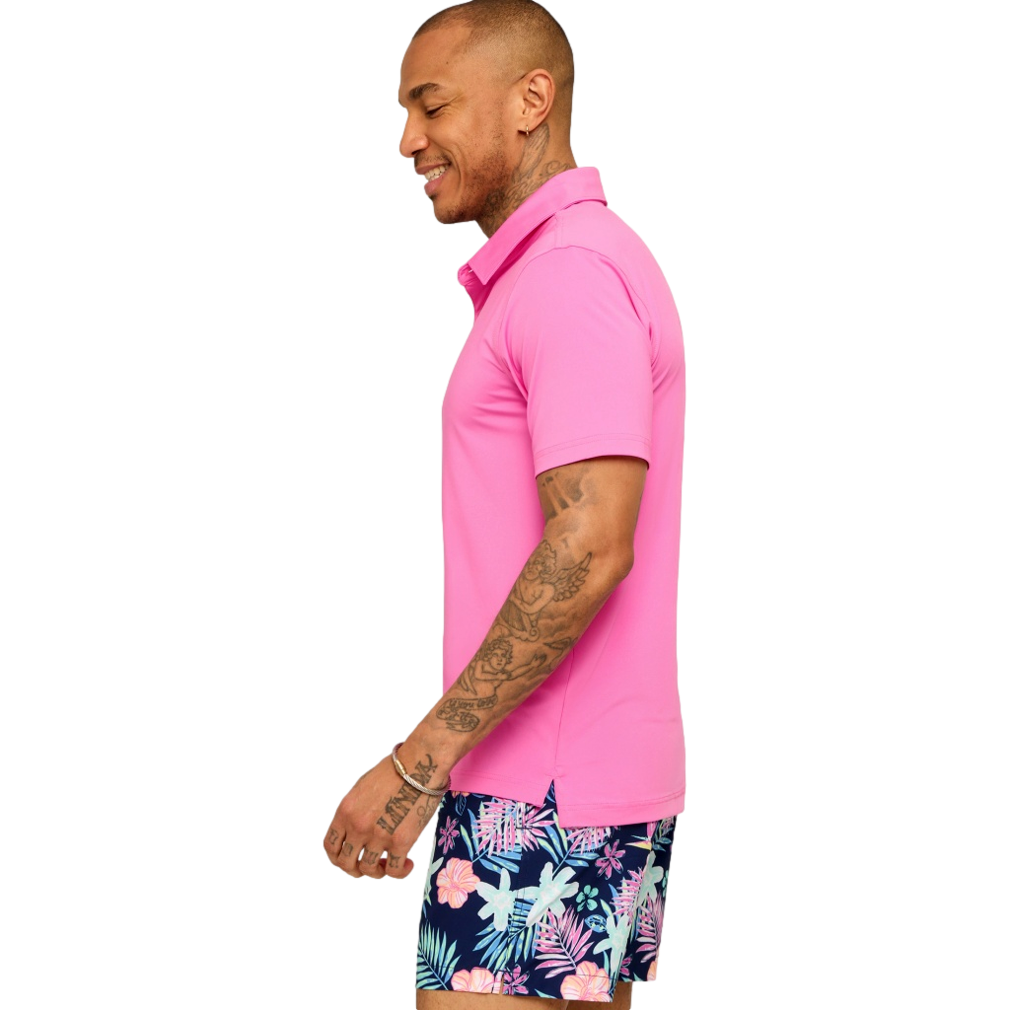 The Flamingo Fizz Men's Golf Polo Shirt
