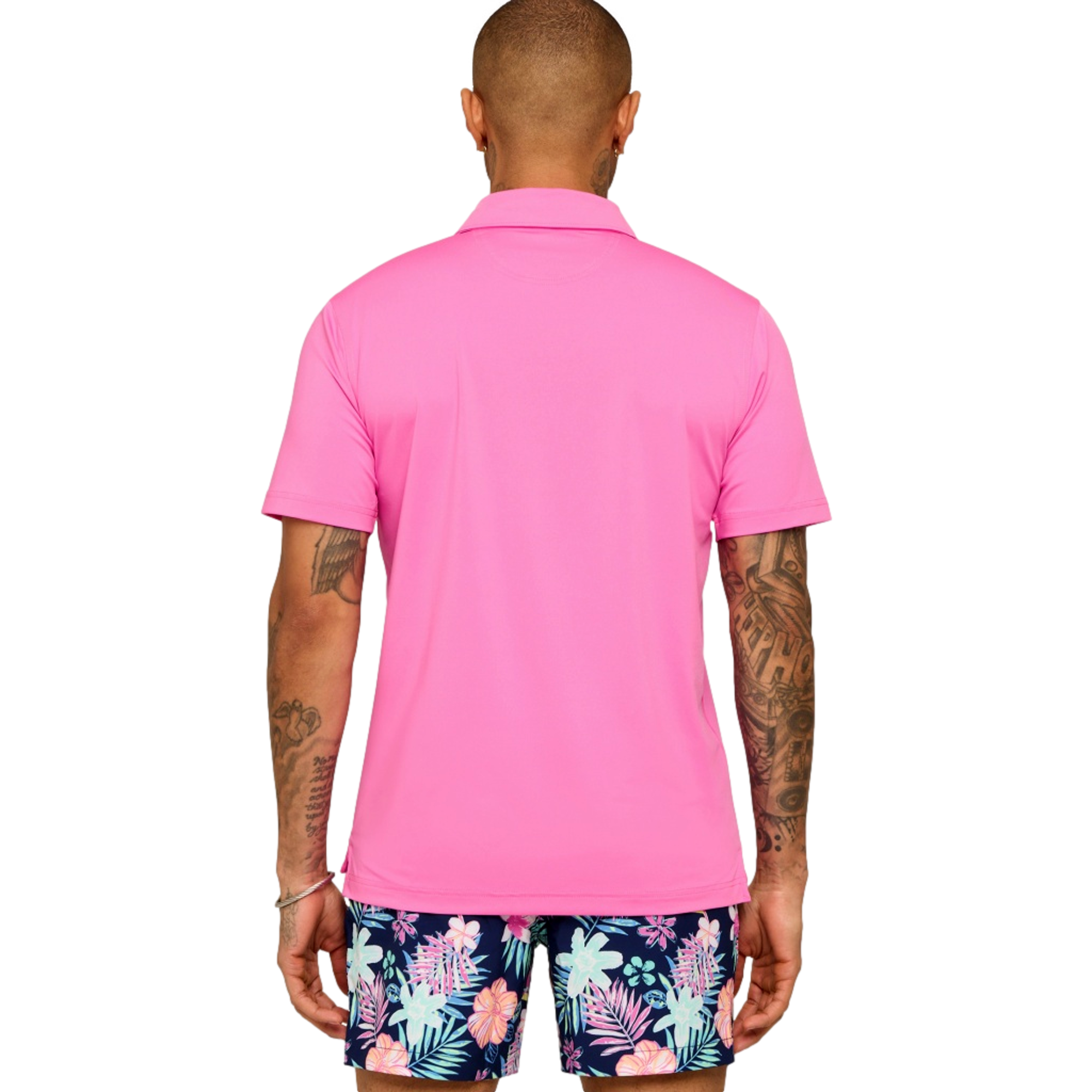 The Flamingo Fizz Men's Golf Polo Shirt