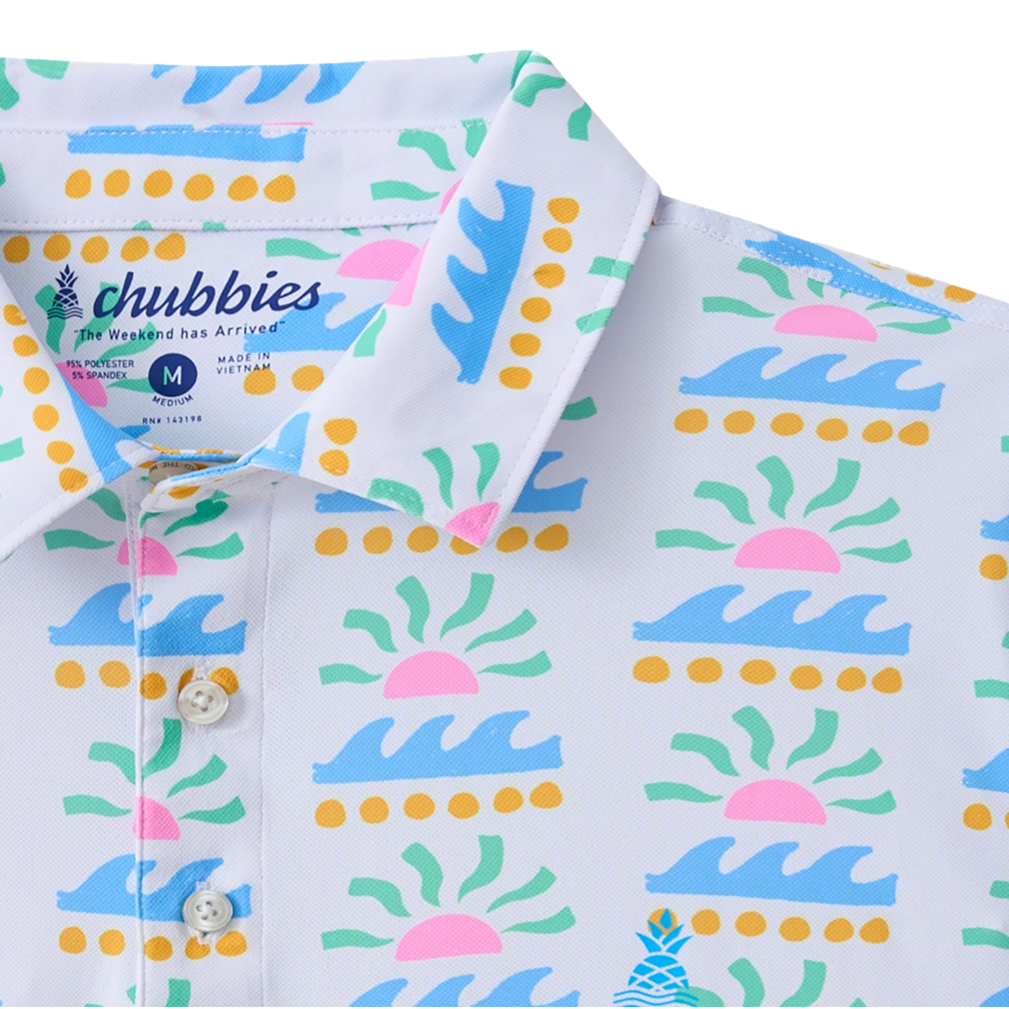 The Easygoer Solar Flare Men's Golf Polo Shirt