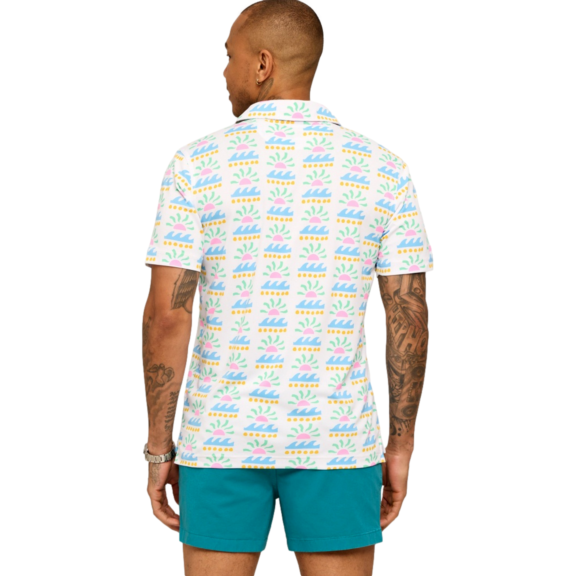 The Easygoer Solar Flare Men's Golf Polo Shirt