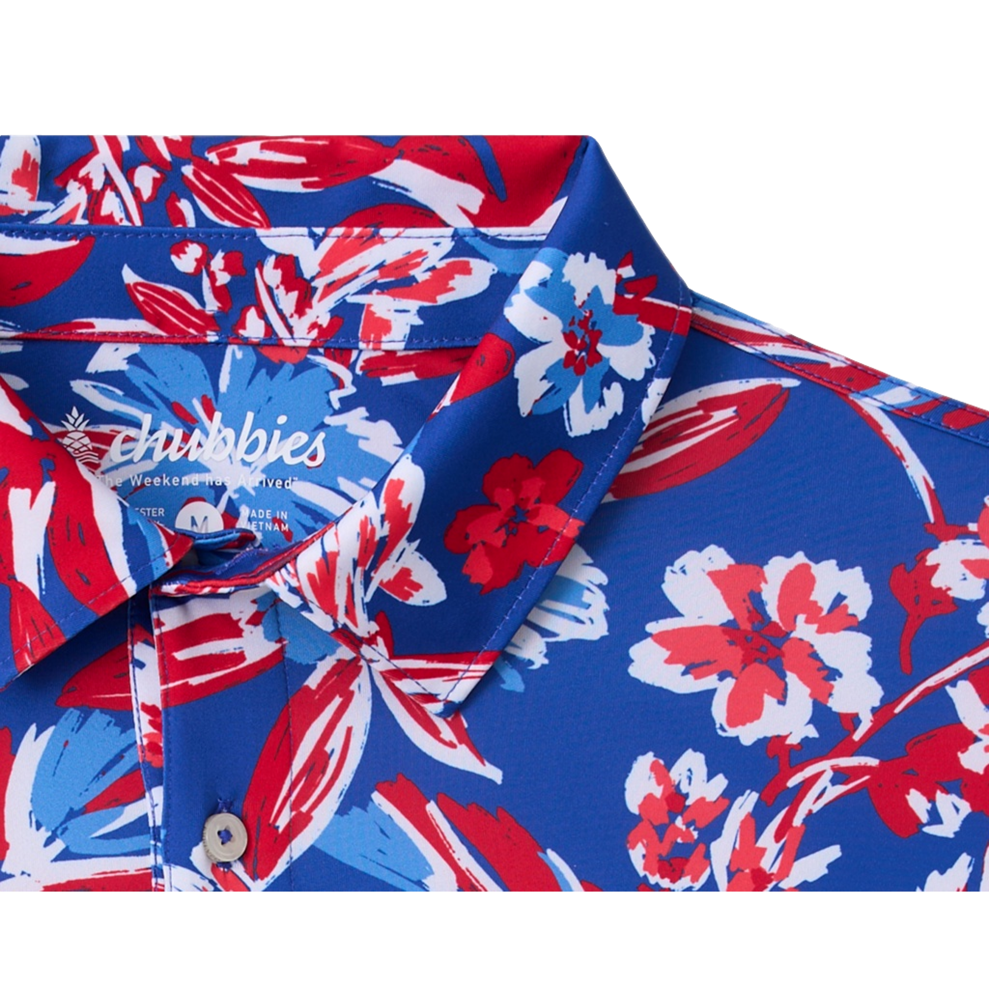 The Star Spangled Bloom Men's Golf Polo Shirt