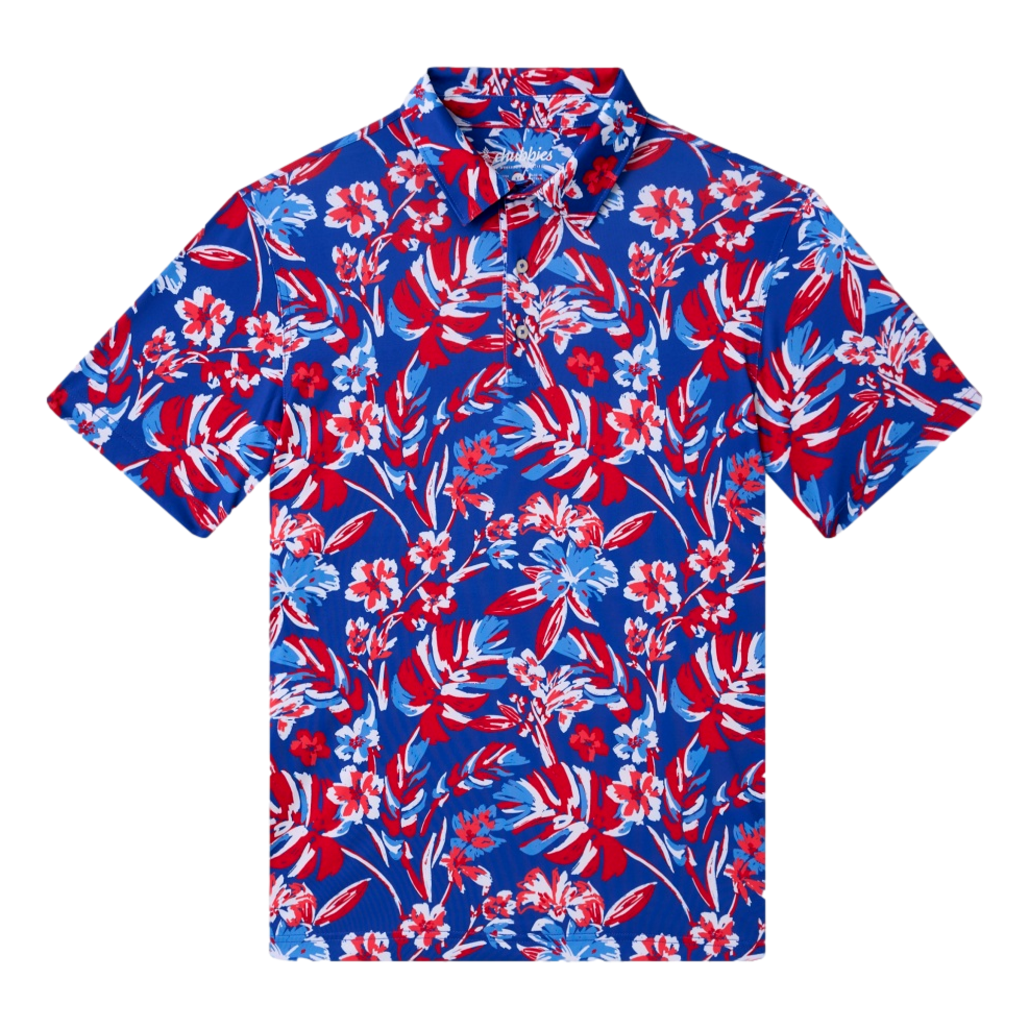 The Star Spangled Bloom Men's Golf Polo Shirt