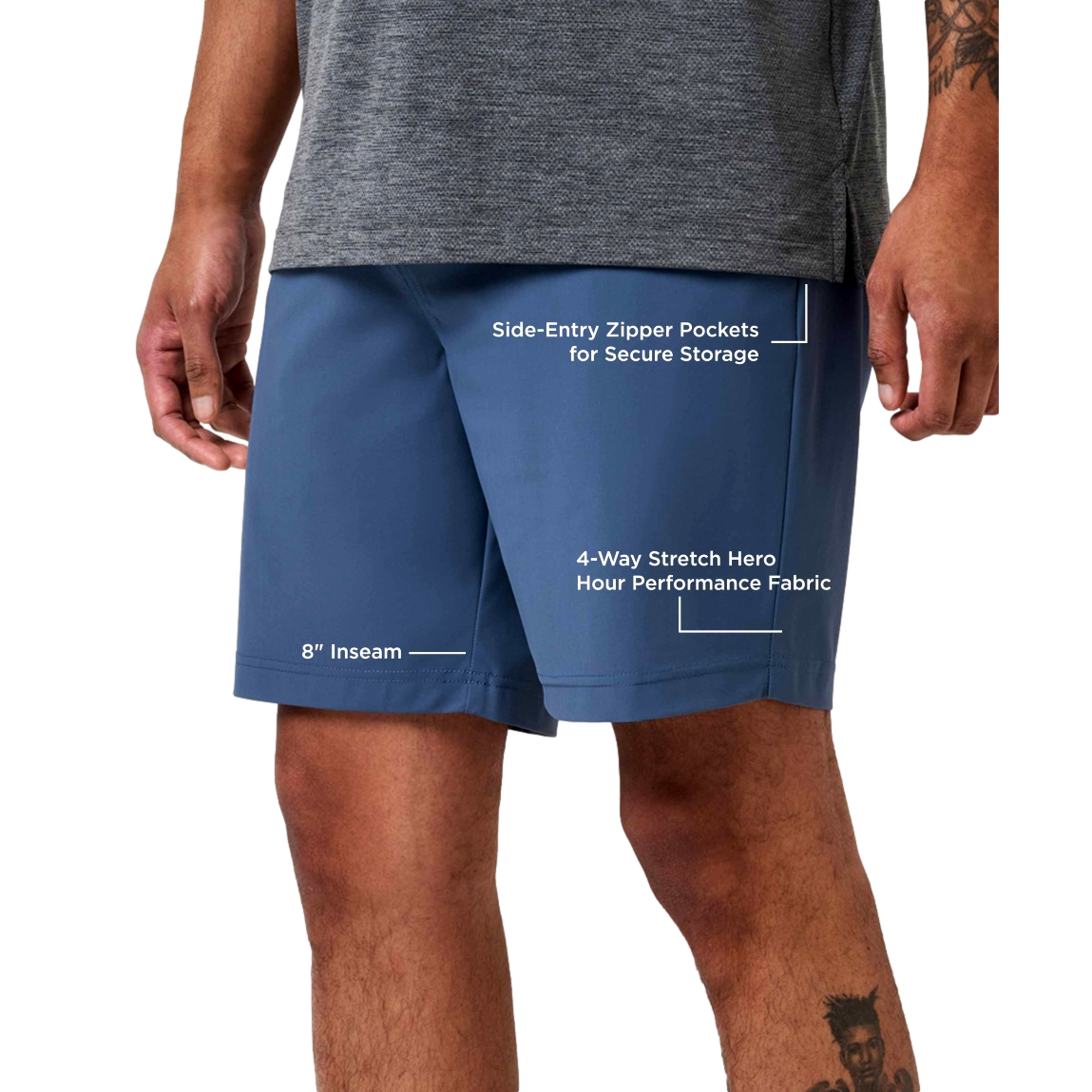 Hero Hour Men's 8" Golf Shorts