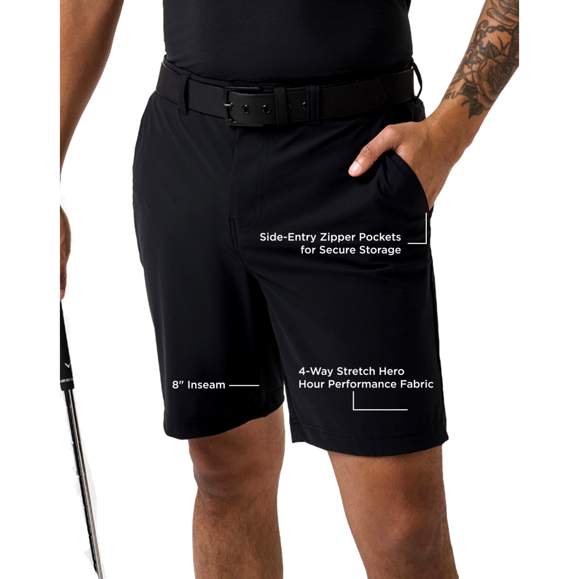 Hero Hour Men's 8" Golf Shorts