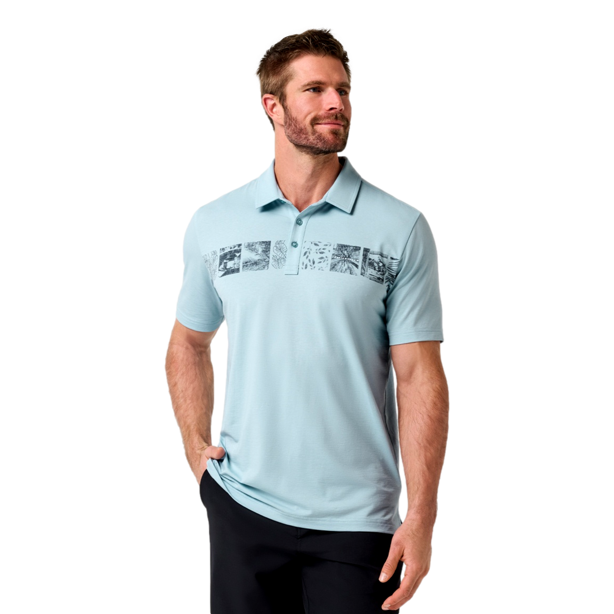 TravisMathew Performance Jersey Cruise Men's Golf Polo Shirt