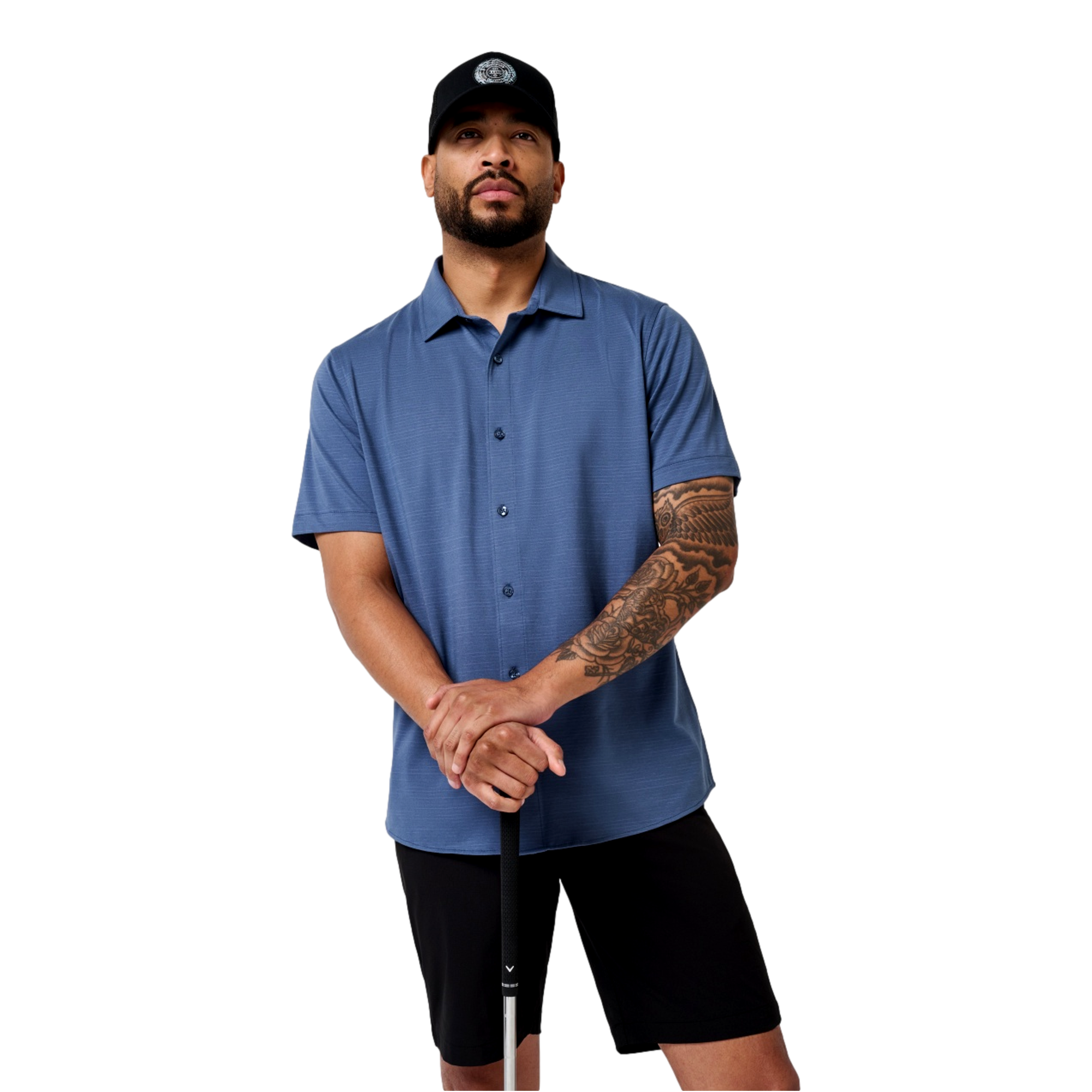 The Heater Men's Golf Button Up Shirt