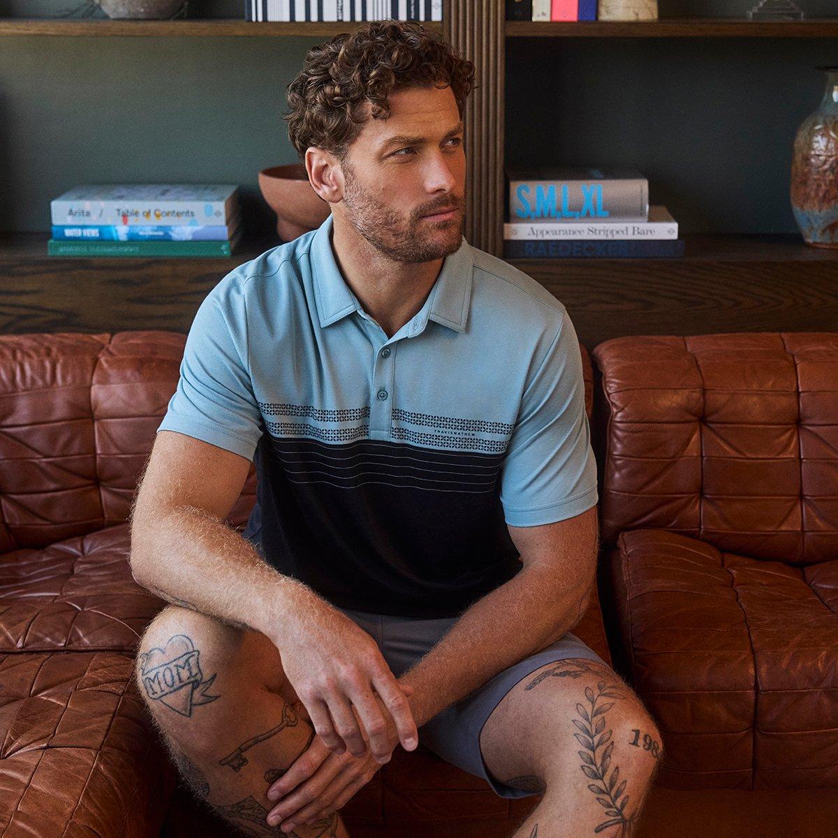 Postcard Book Men's Golf Polo Shirt