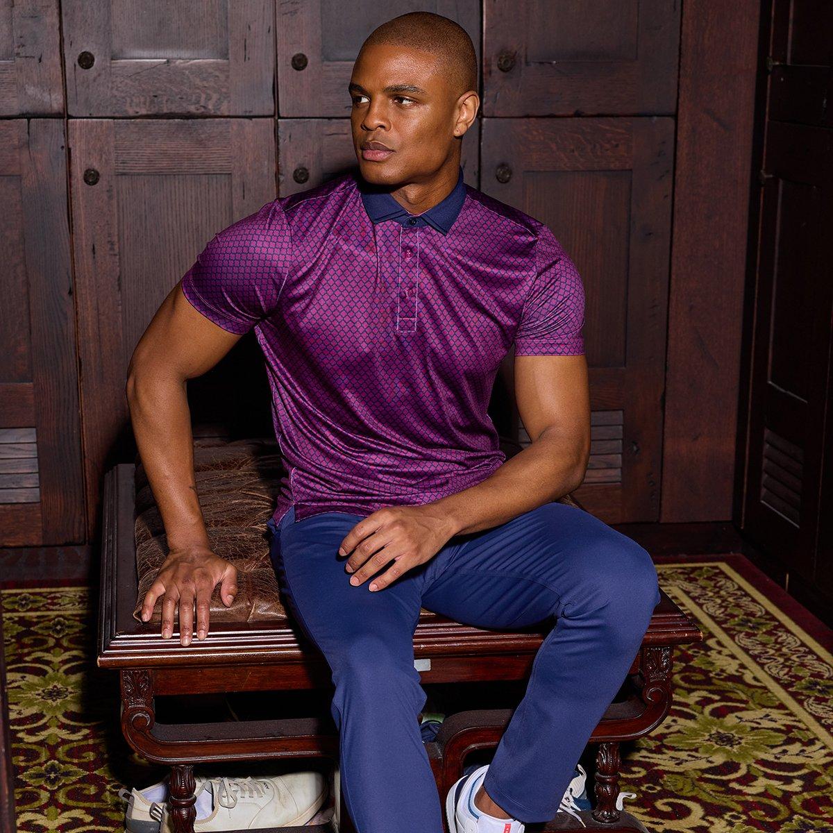 Huron Men's Short Sleeve Golf Polo Shirt