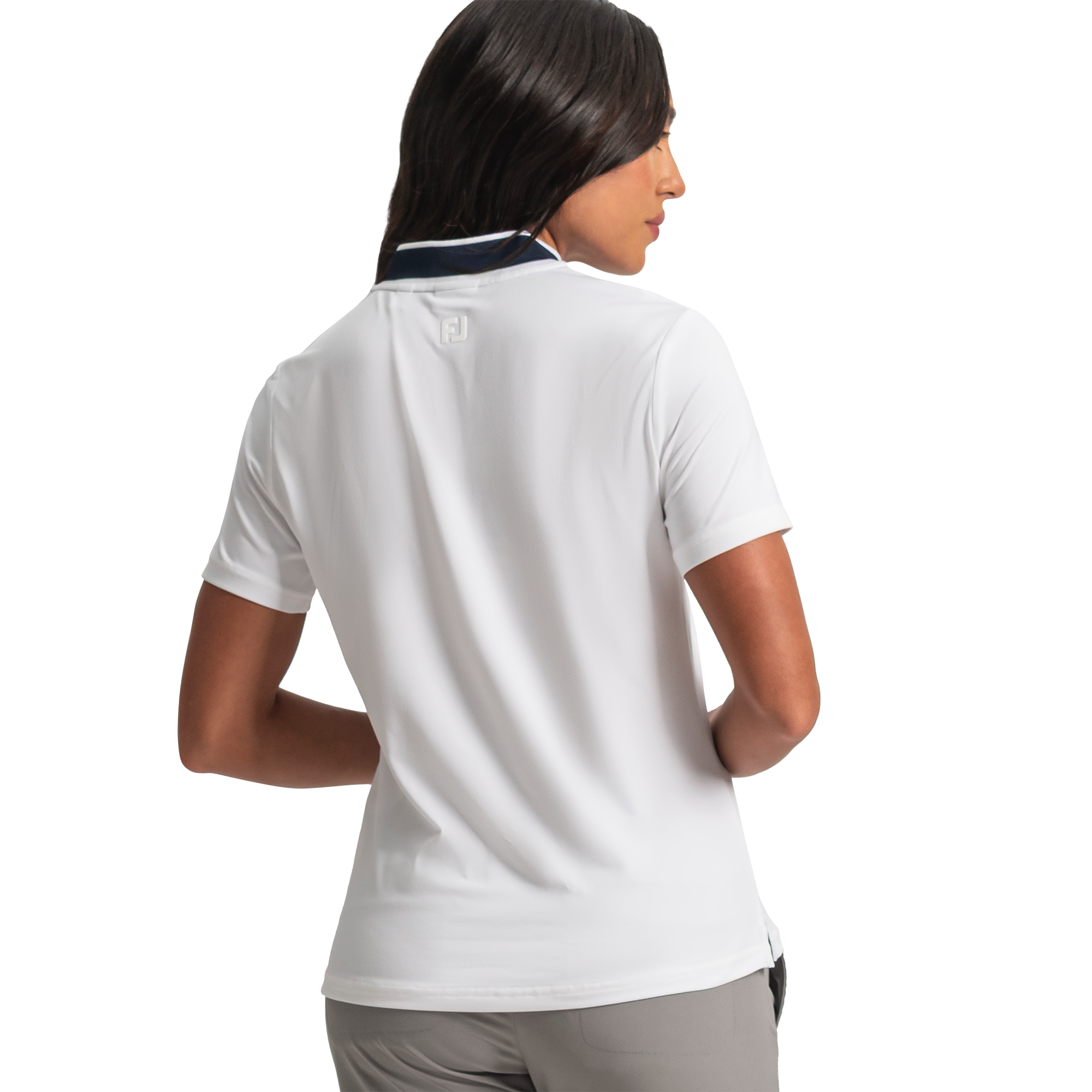 Blade Collar Zip Women's Short Sleeve Golf Polo Shirt