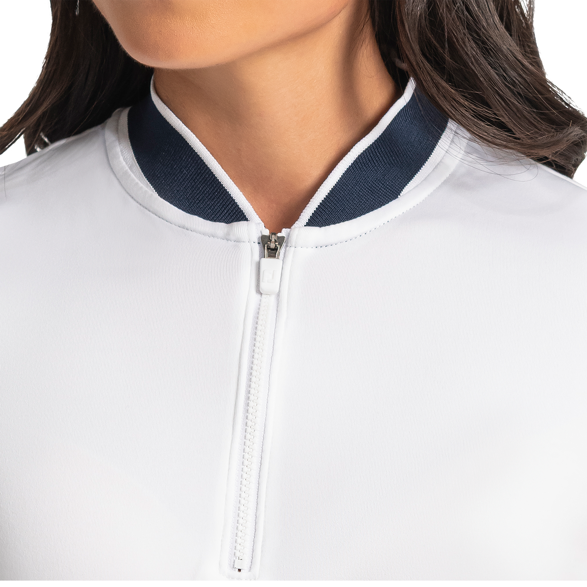 Blade Collar Zip Women's Short Sleeve Golf Polo Shirt