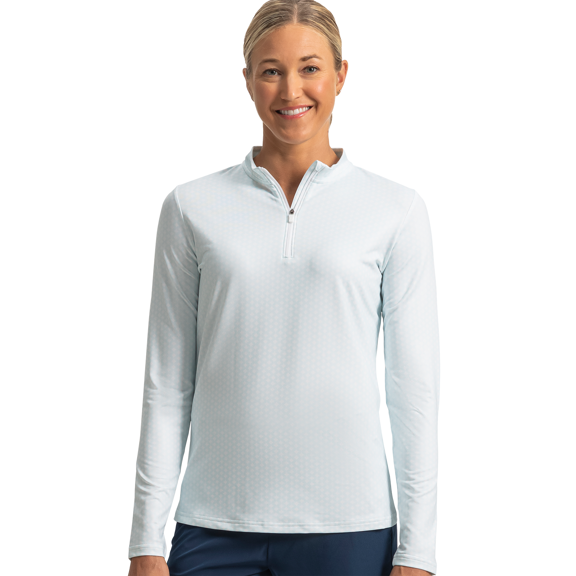 Print Sun Protection Women's Golf Quarter Zip