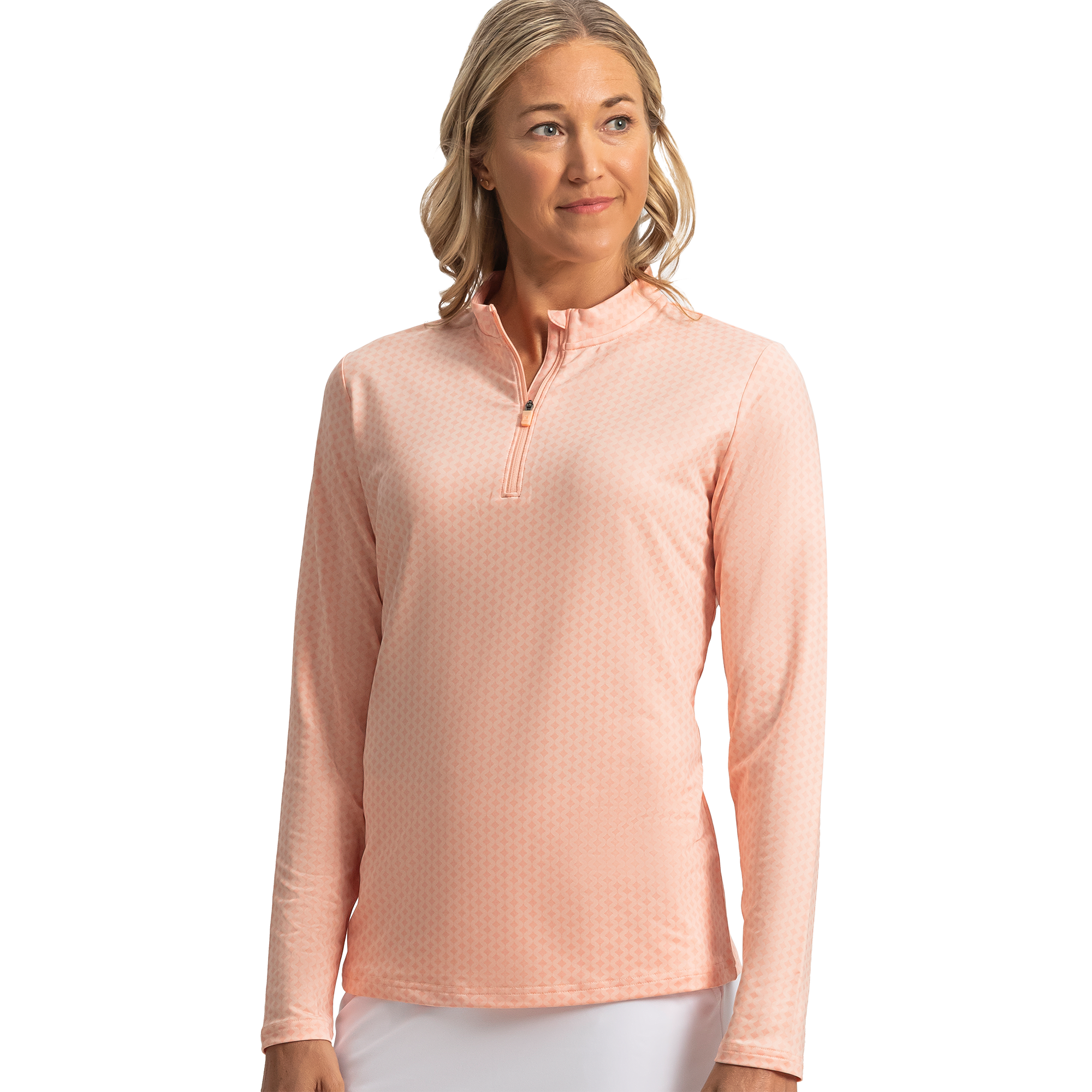 Print Sun Protection Women's Golf Quarter Zip