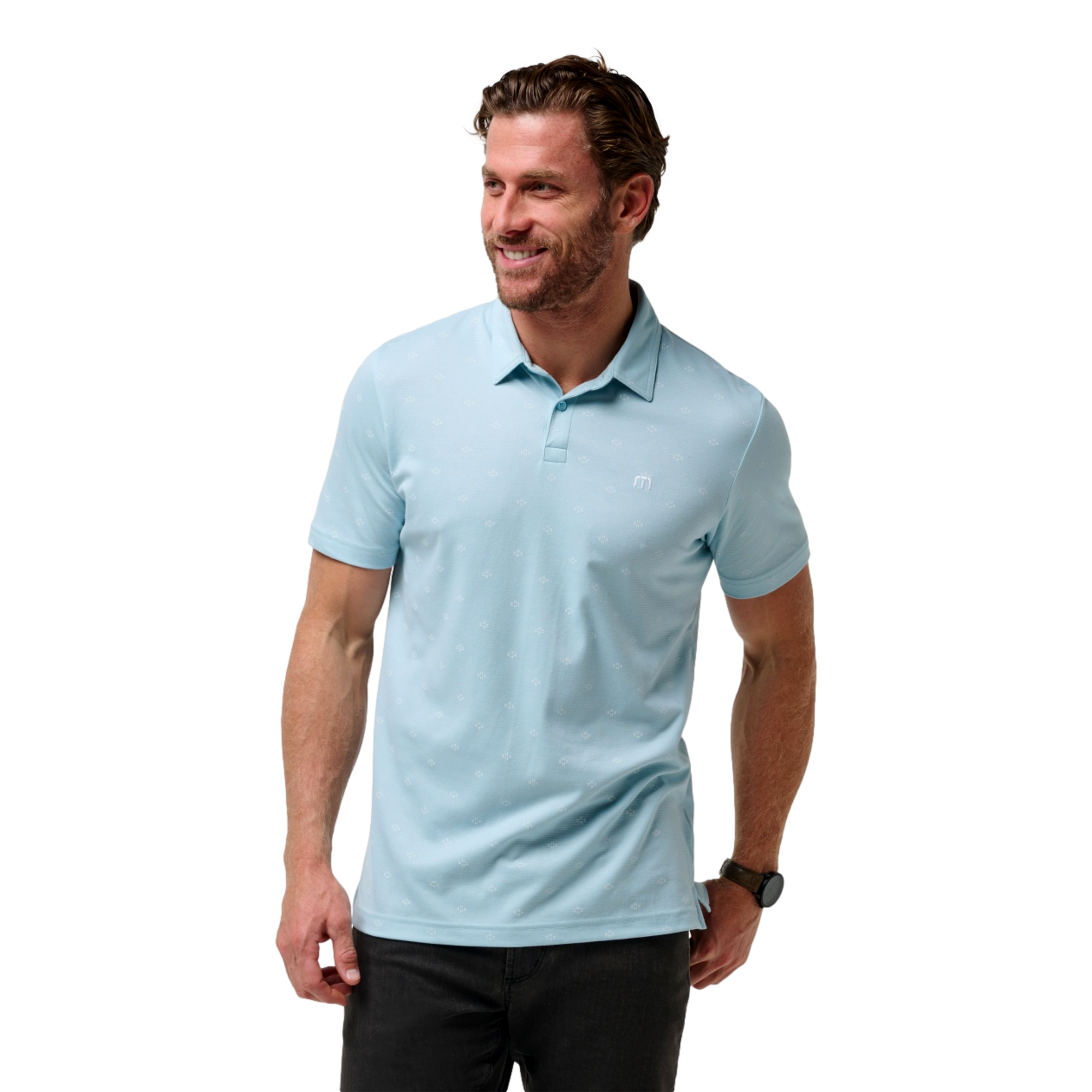 Final State Printed Men's Golf Polo Shirt