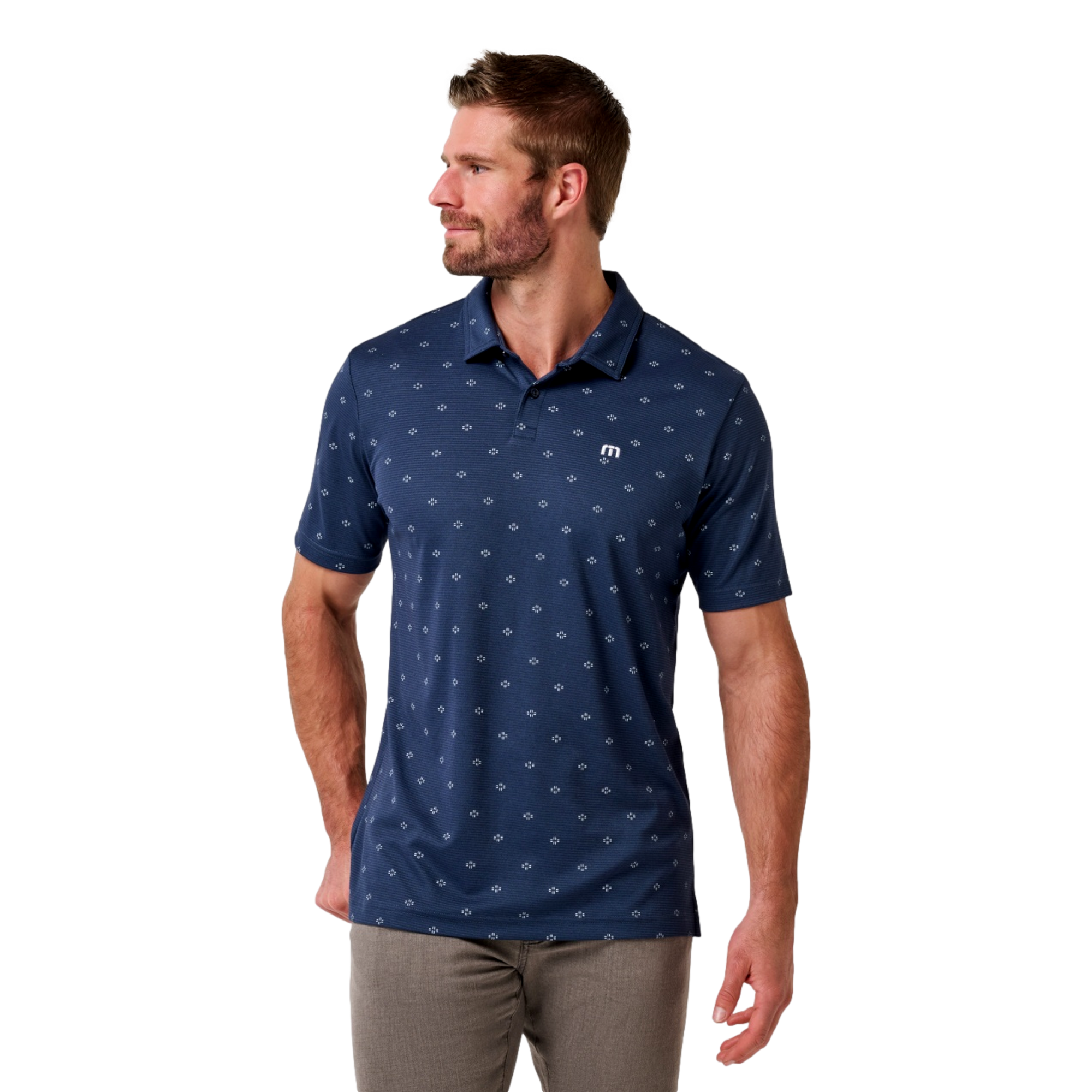 Final State Printed Men's Golf Polo Shirt