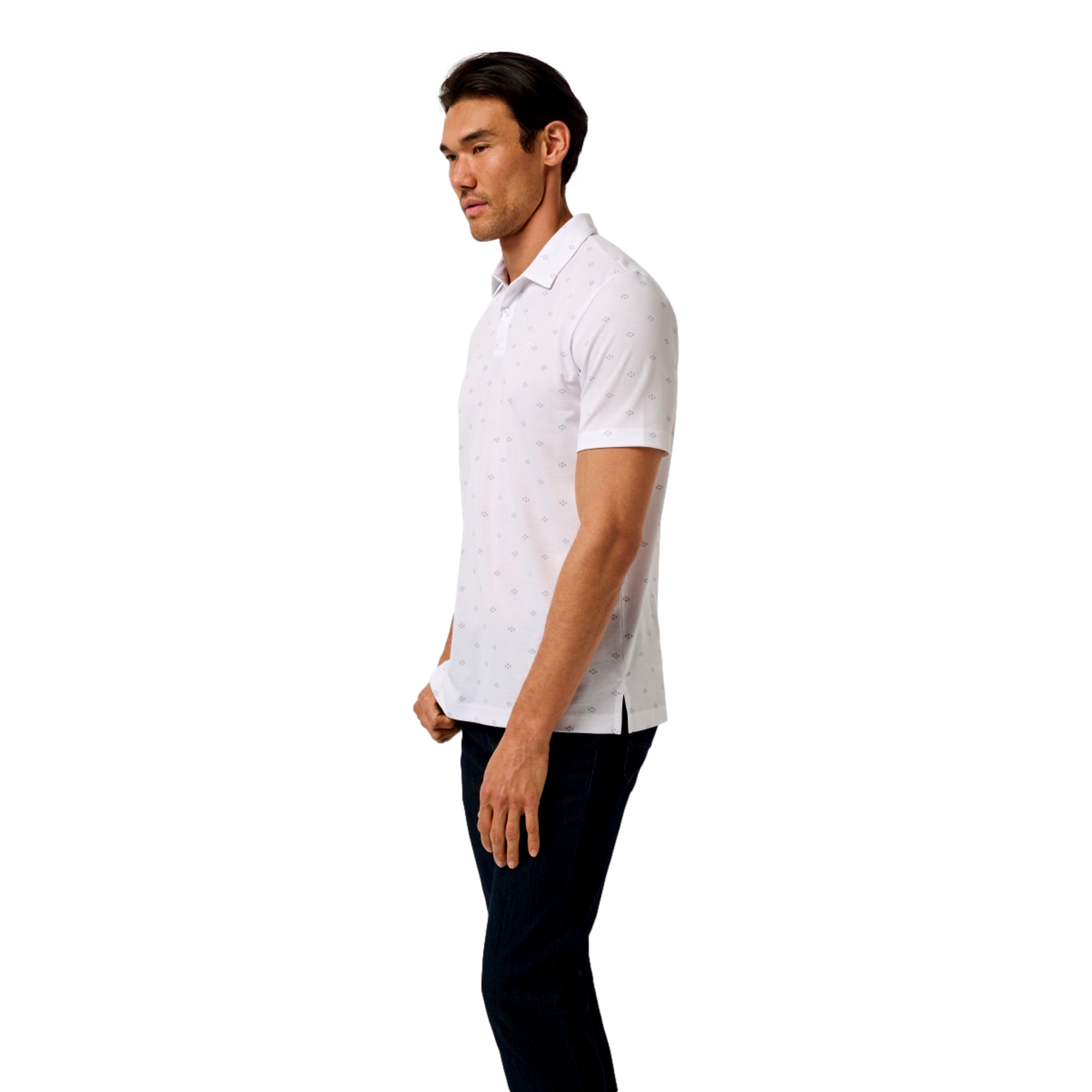 Final State Printed Men's Golf Polo Shirt