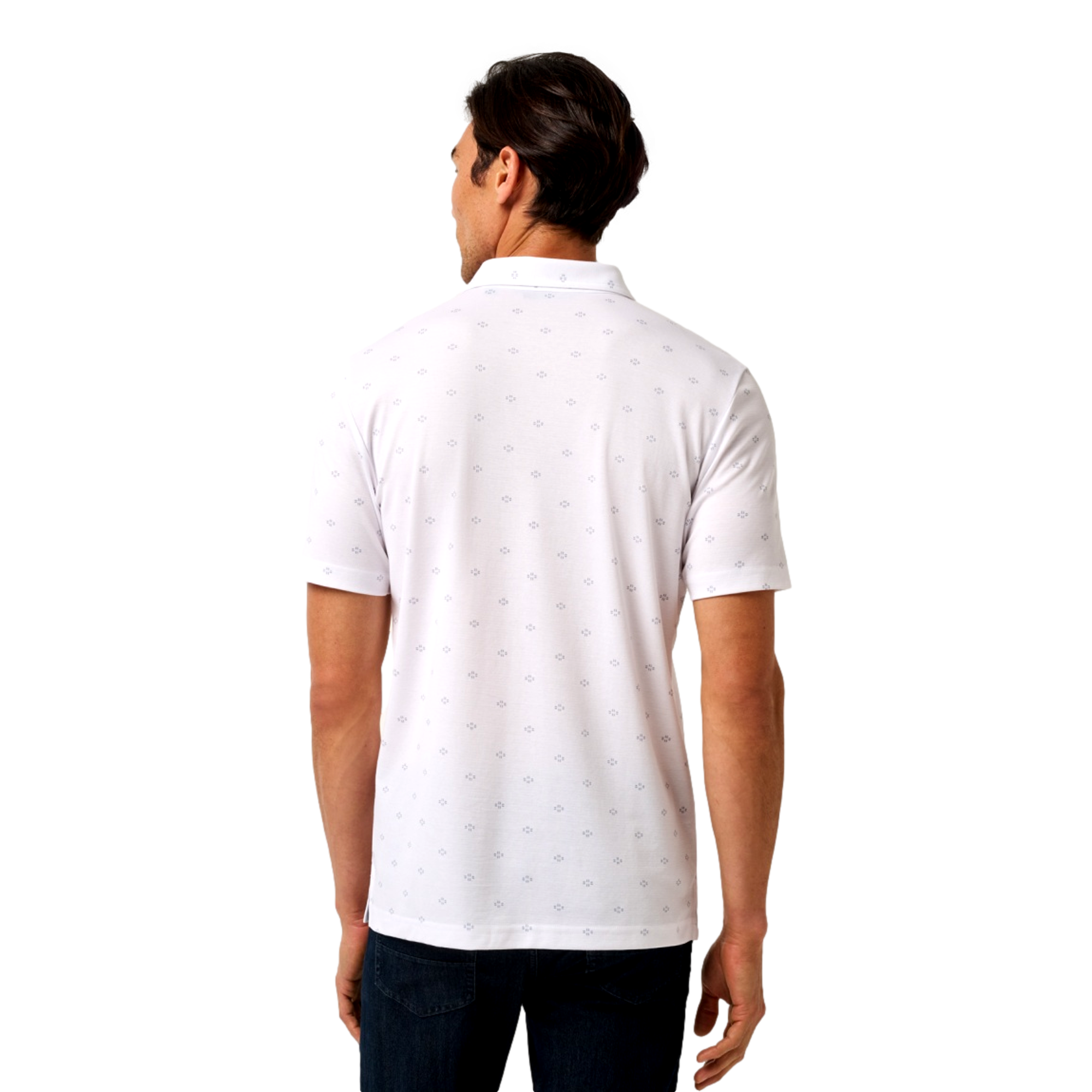 Final State Printed Men's Golf Polo Shirt