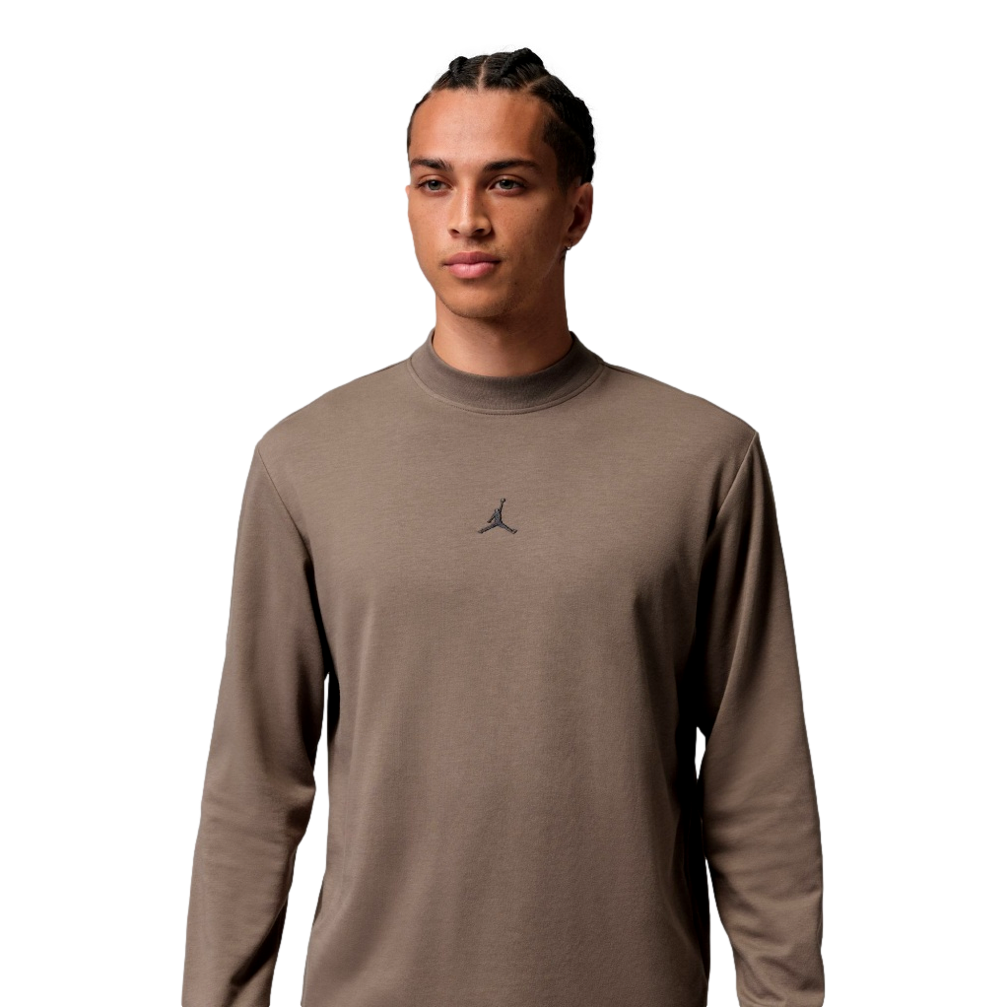 Jordan Dr-Fit Men's Long Sleeve Gold Mock Neck Golf Shirt