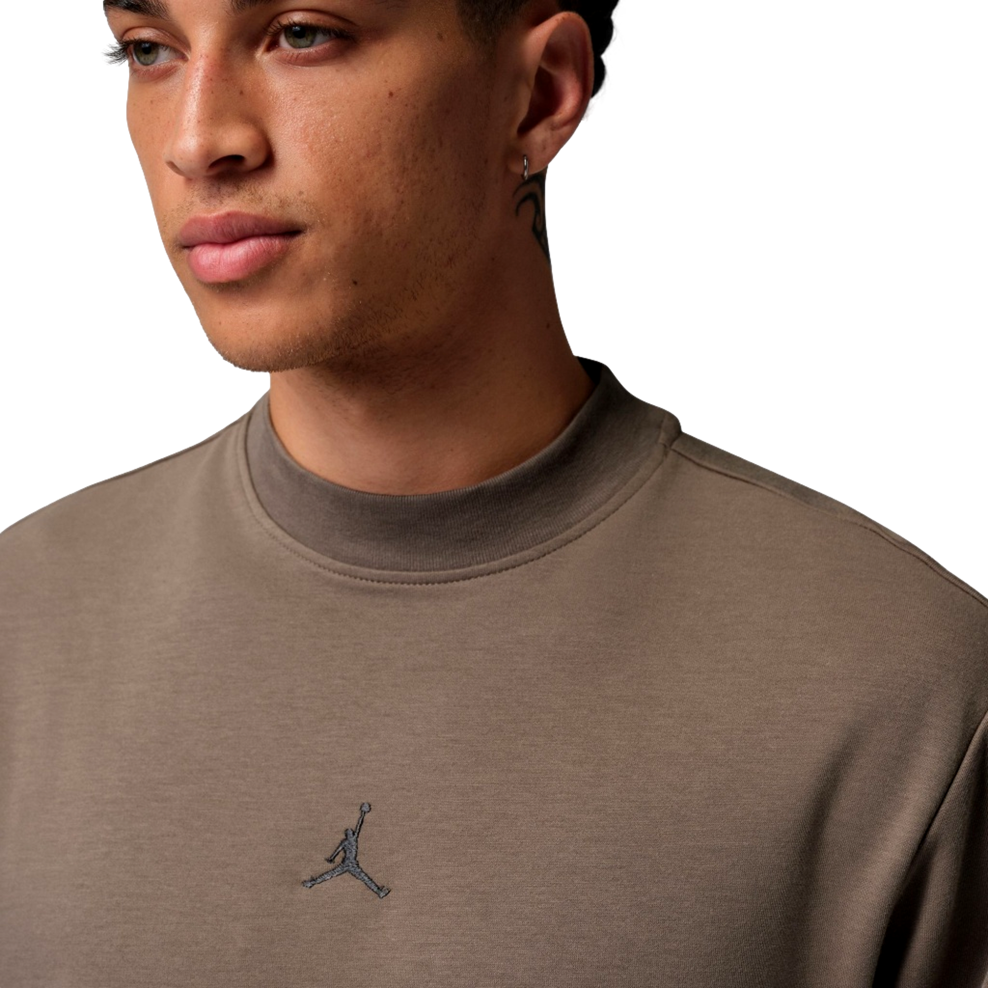 Jordan Dr-Fit Men's Long Sleeve Gold Mock Neck Golf Shirt