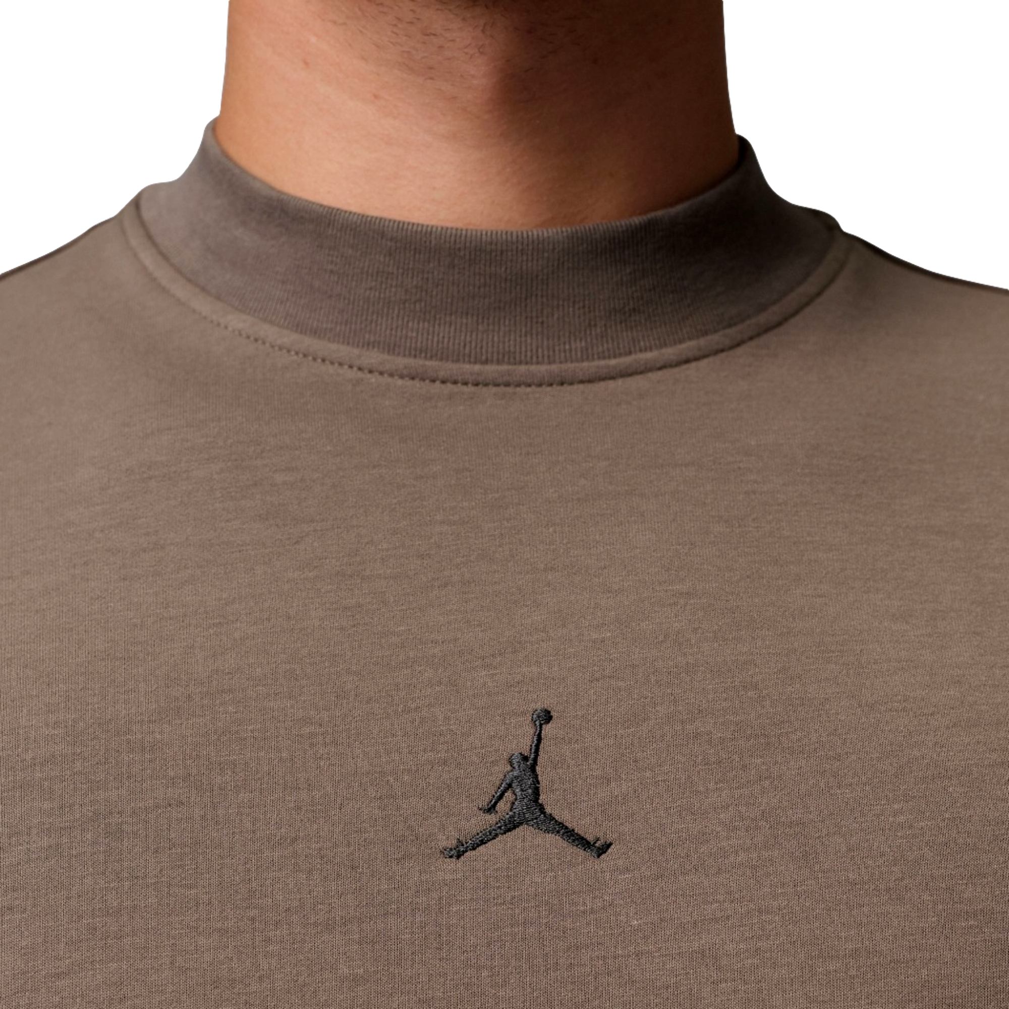 Jordan Dr-Fit Men's Long Sleeve Gold Mock Neck Golf Shirt