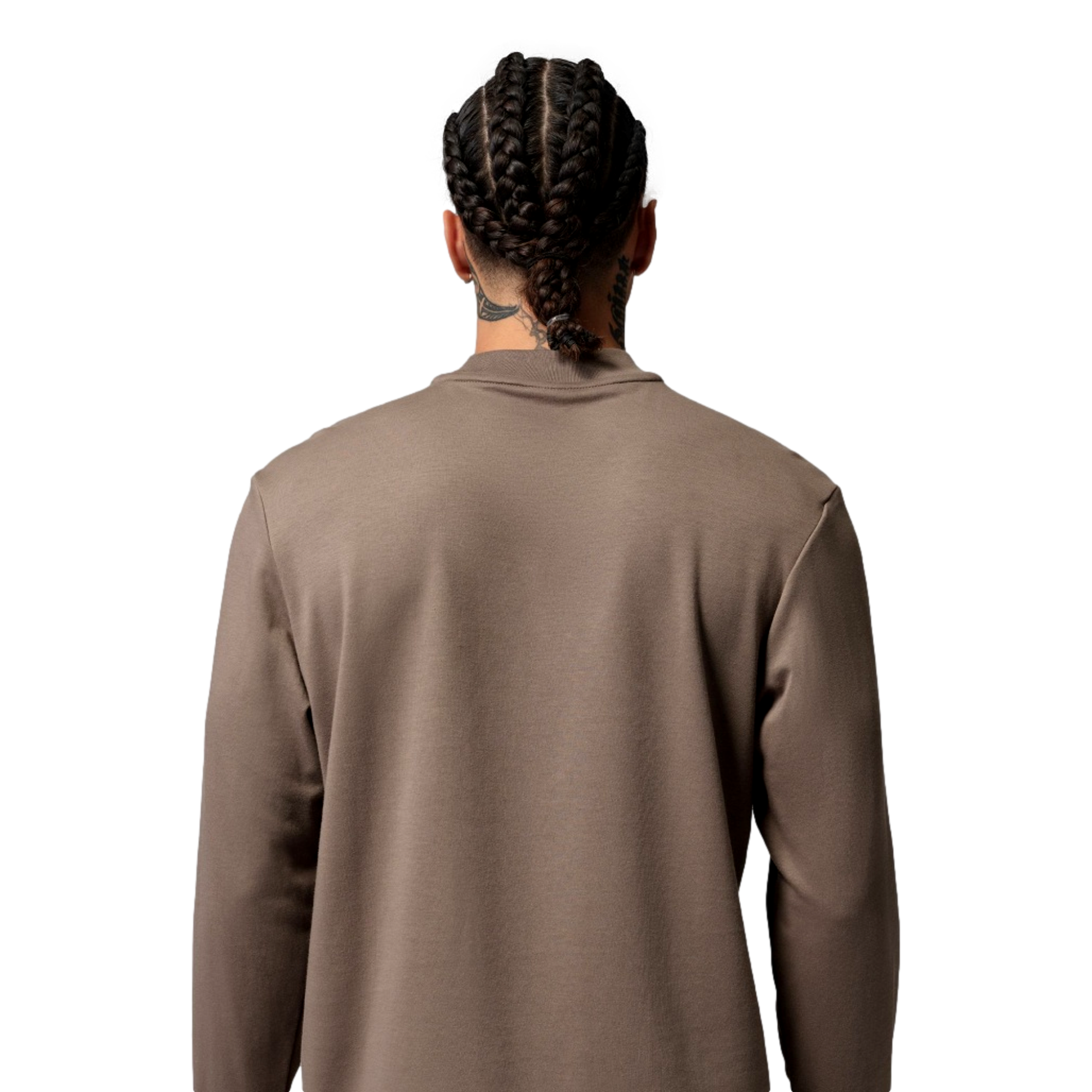 Jordan Dr-Fit Men's Long Sleeve Gold Mock Neck Golf Shirt