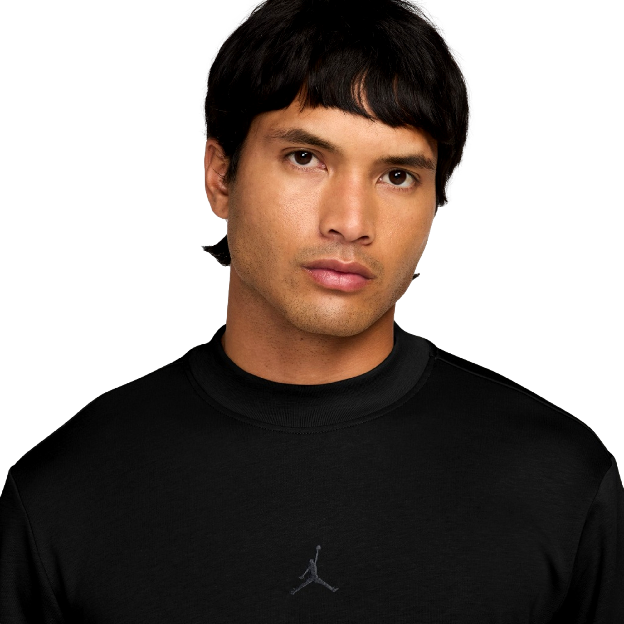 Jordan Dr-Fit Men's Long Sleeve Gold Mock Neck Golf Shirt