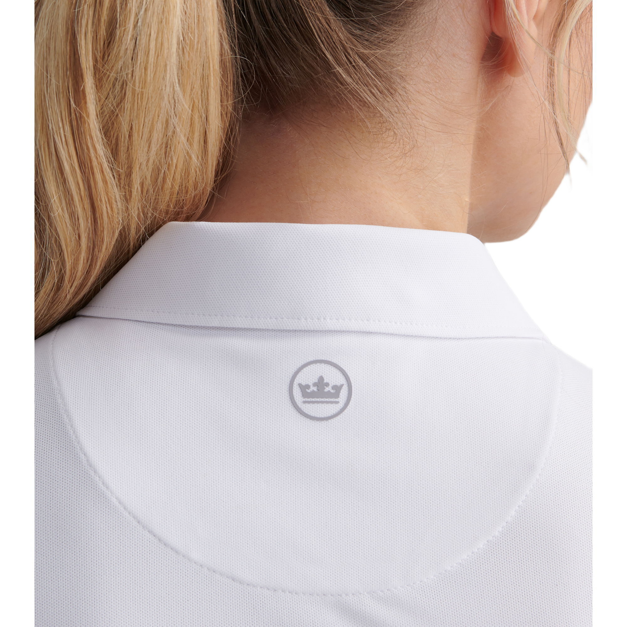 Banded Sport Mesh Women's Sleeveless Golf Polo Shirt