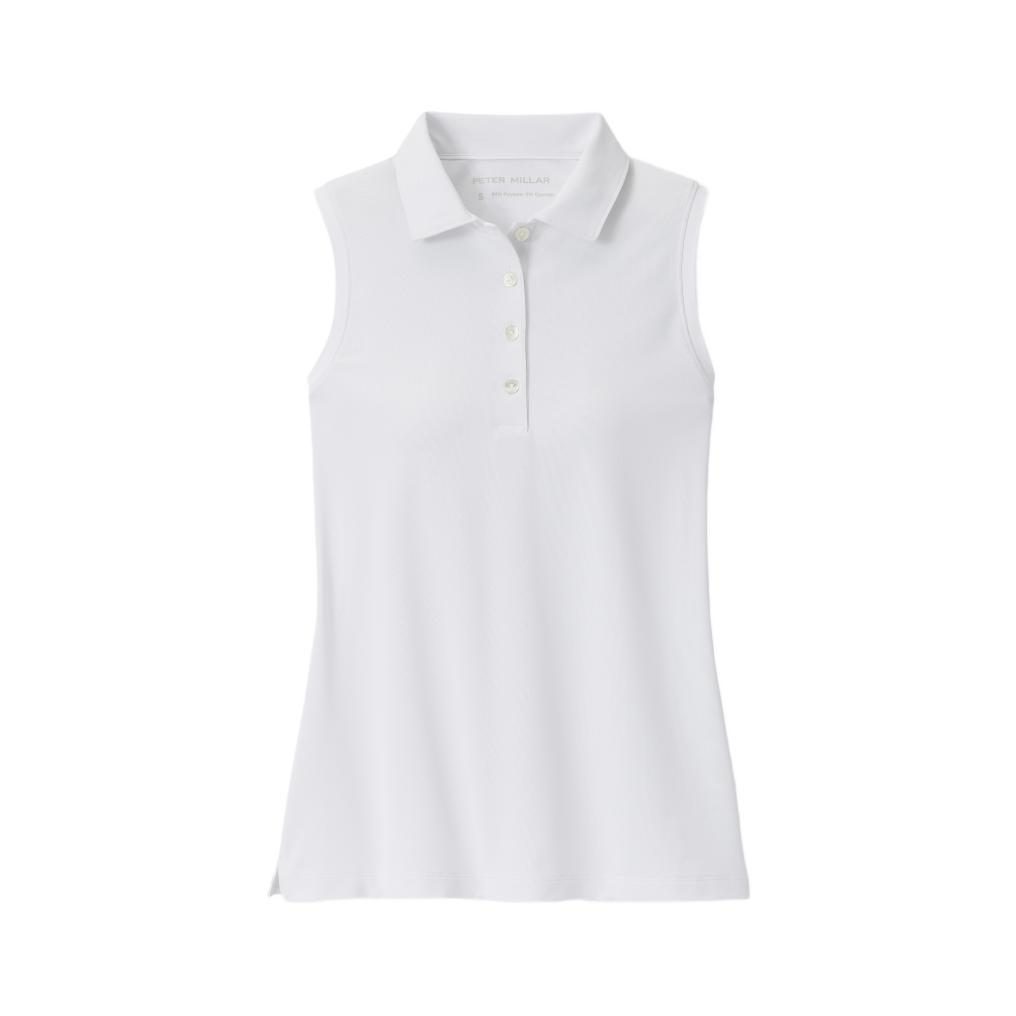Banded Sport Mesh Women's Sleeveless Golf Polo Shirt