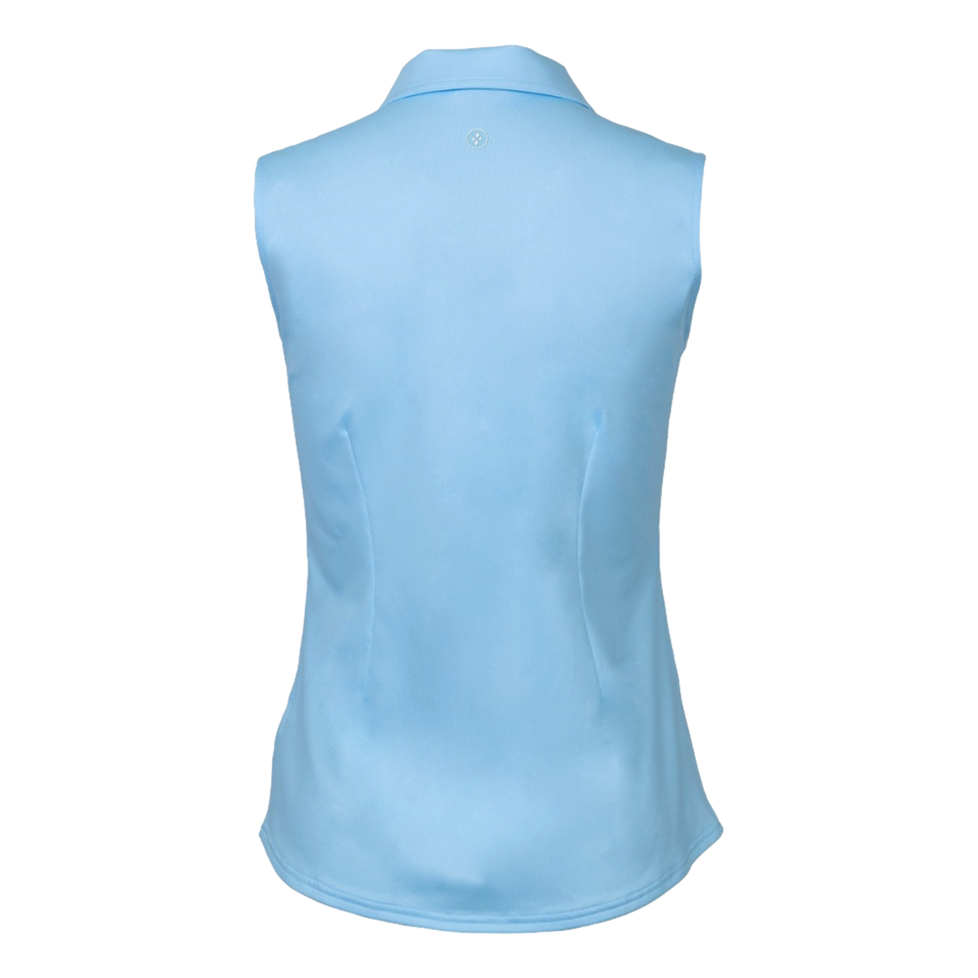 Solid Women's Sleeveless Golf Polo Shirt