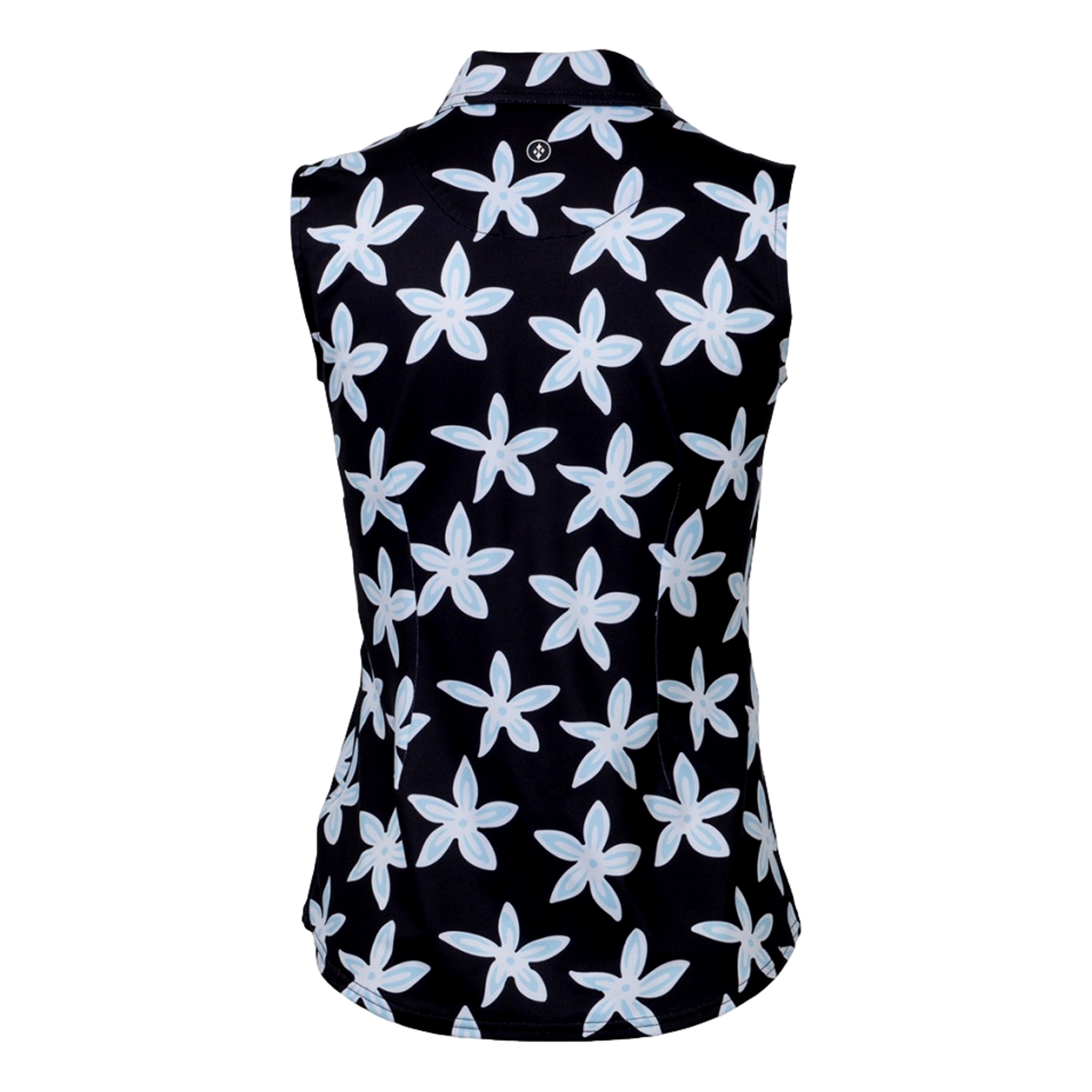 Print Women's Sleeveless Golf Polo Shirt