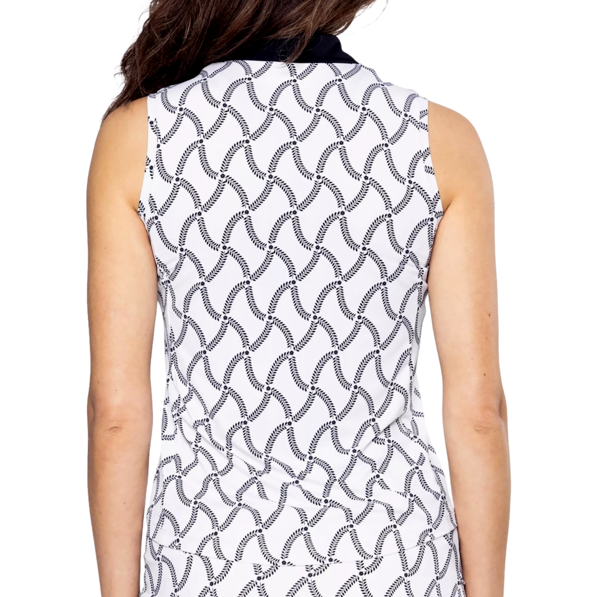 Cool Girl Print Women's Sleeveless Golf Polo Shirt