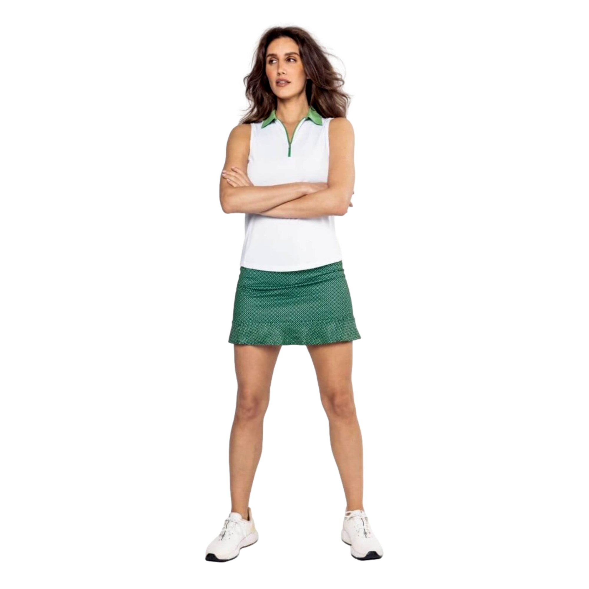 Zip Women's Sleeveless Golf Polo Shirt