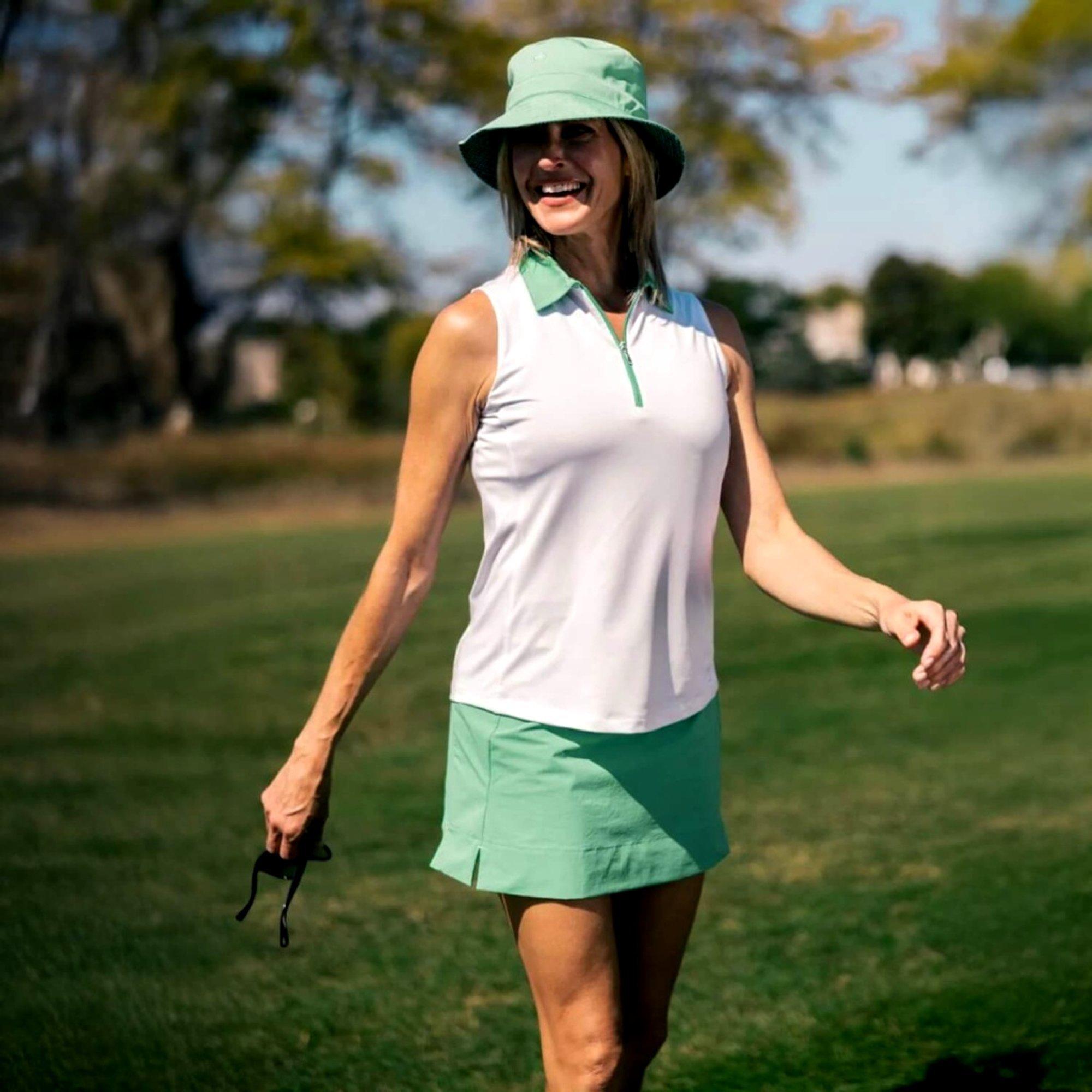 Zip Women's Sleeveless Golf Polo Shirt