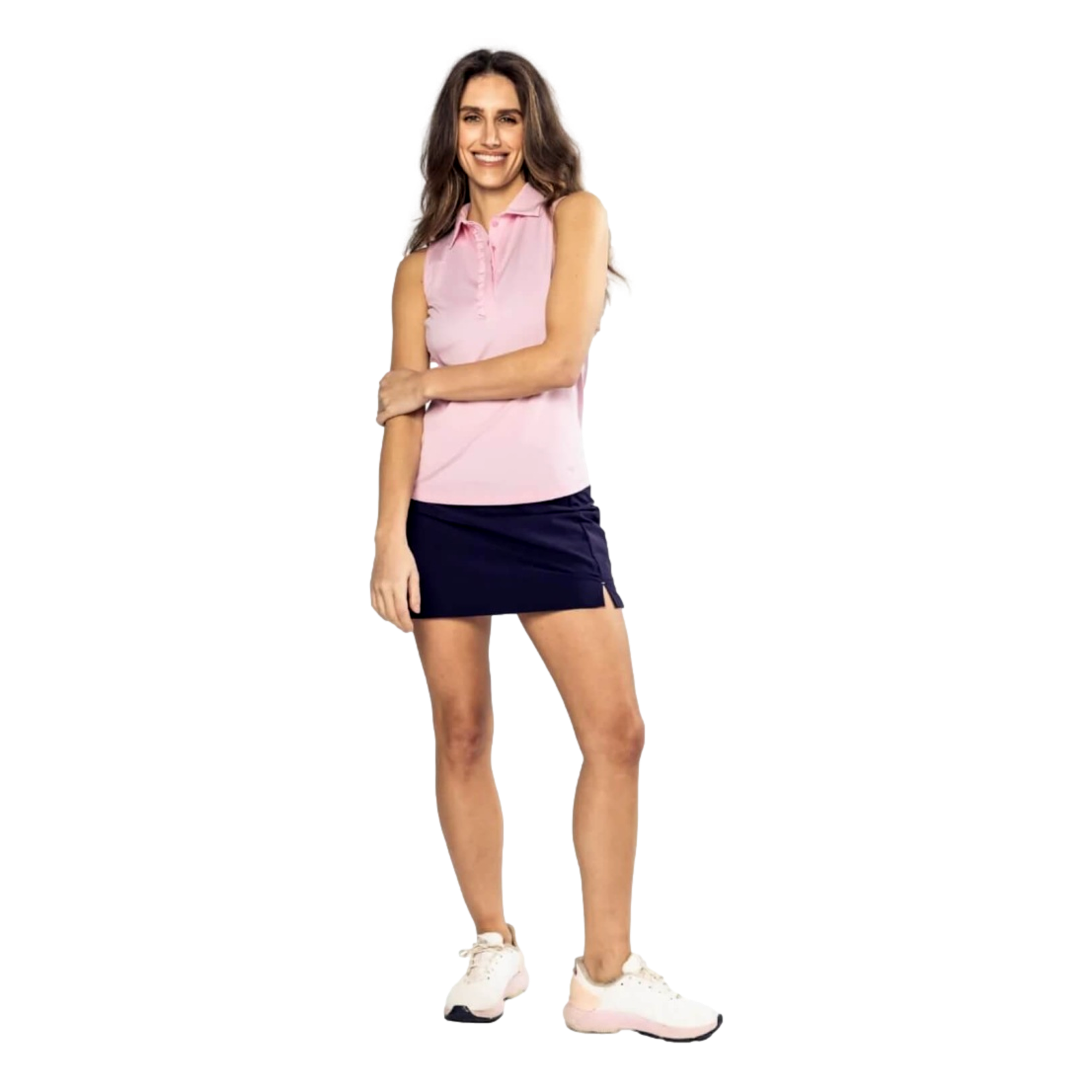 Ruffle Women's Sleeveless Golf Polo Shirt