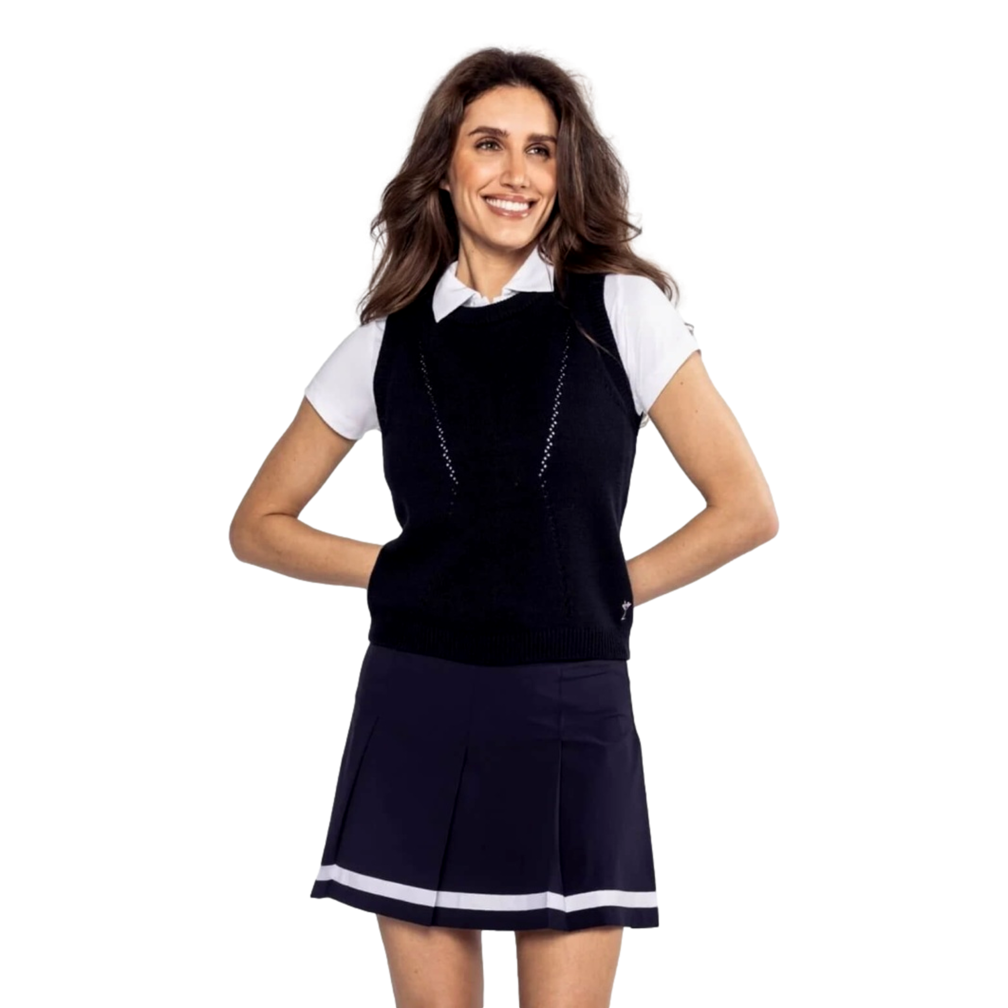 Knit Women's Sweater Golf Vest