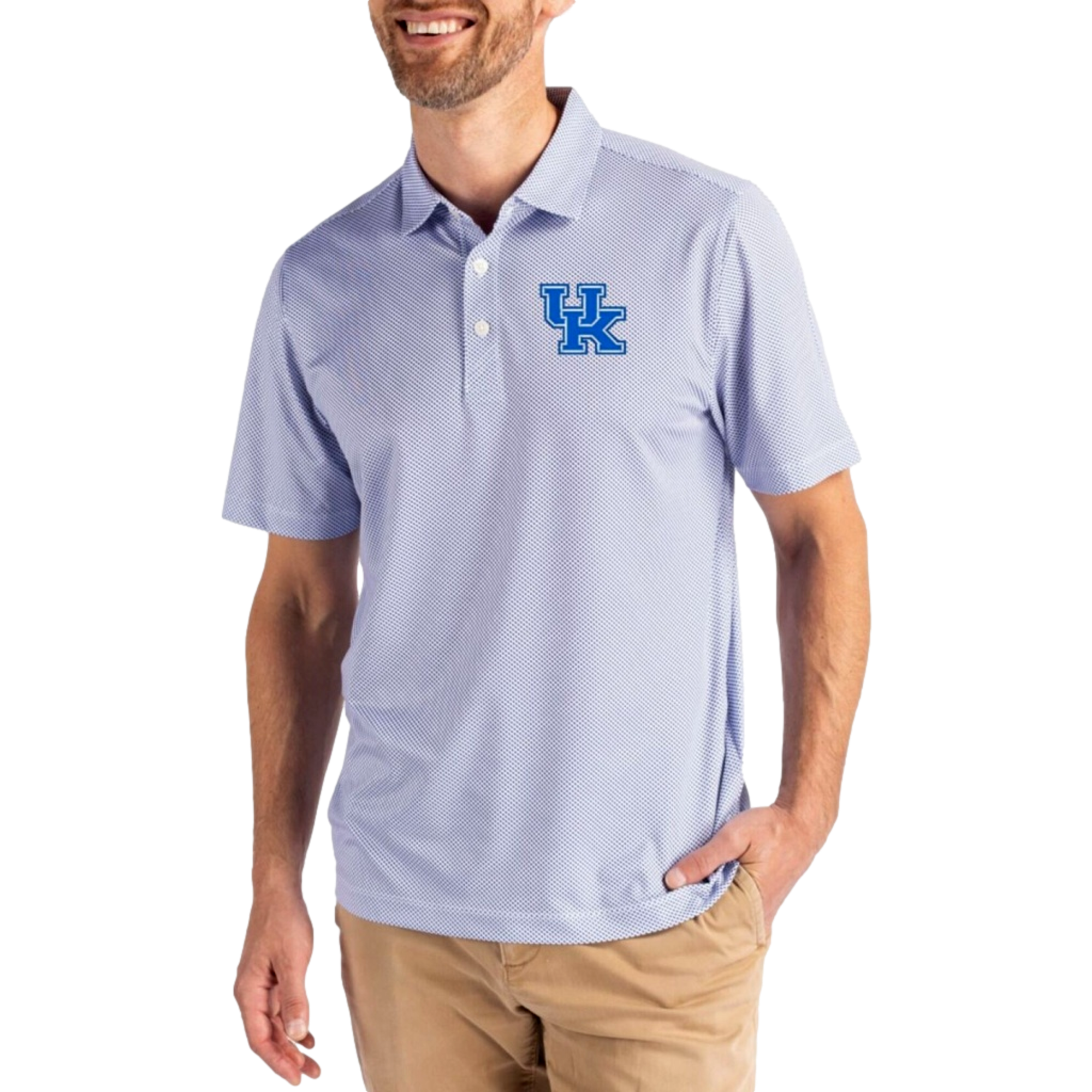 Kentucky Wildcats Men's Pike Eco Symmetry Short Sleeve Golf Polo Shirt