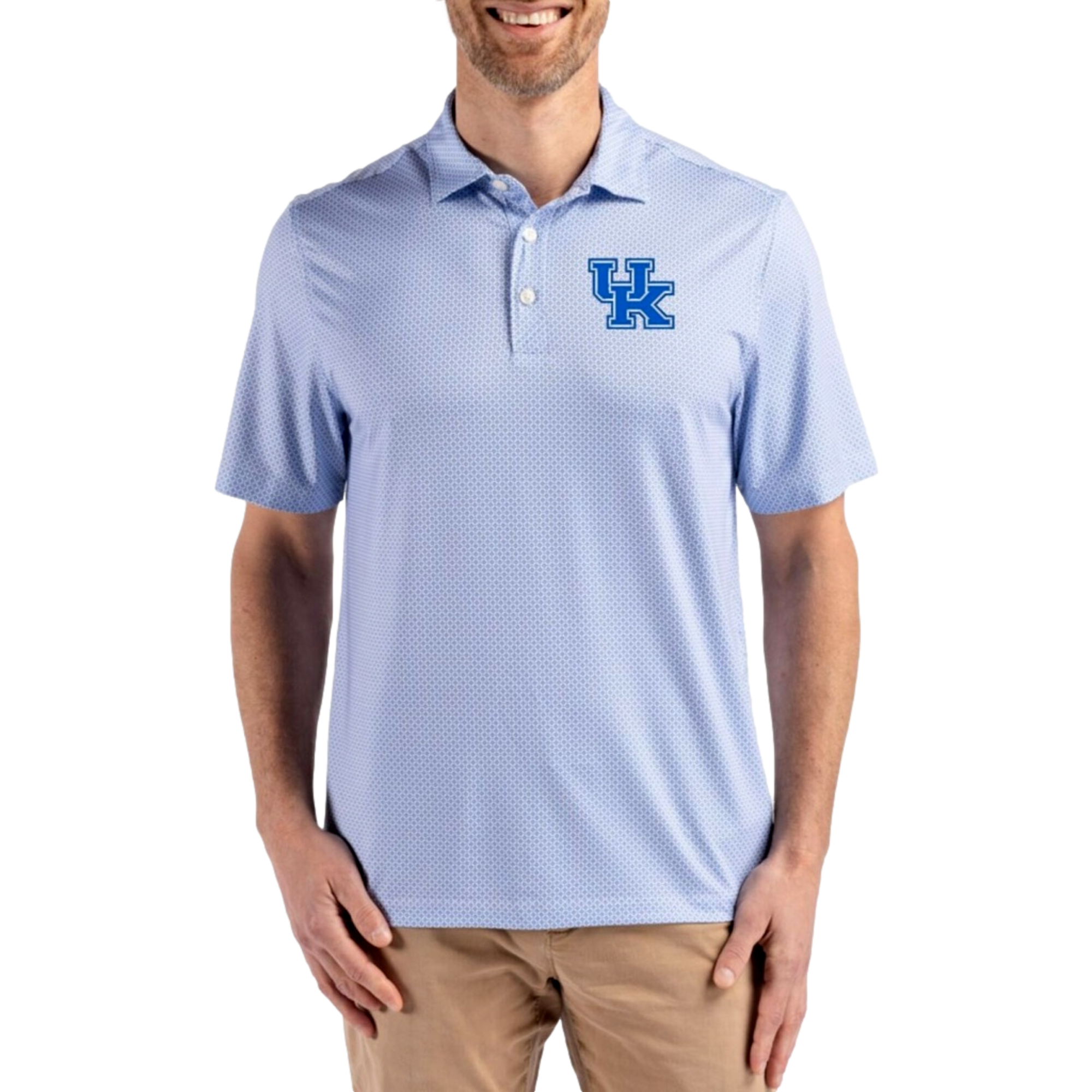 Kentucky Wildcats Men's Pike Eco Diamond Dot Short Sleeve Golf Polo Shirt