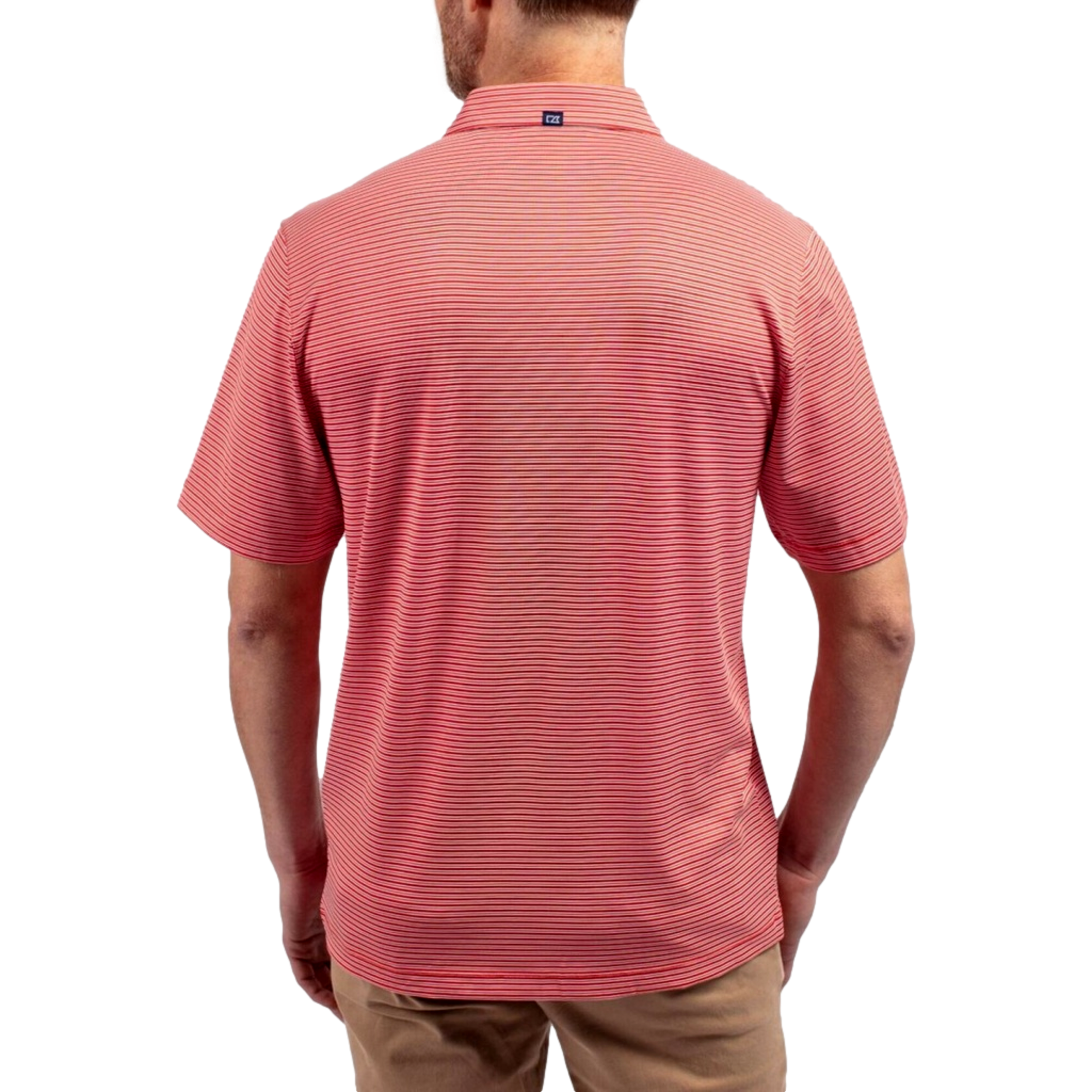 Louisville Cardinals Men's Forge Double Stripe Short Sleeve Golf Polo Shirt