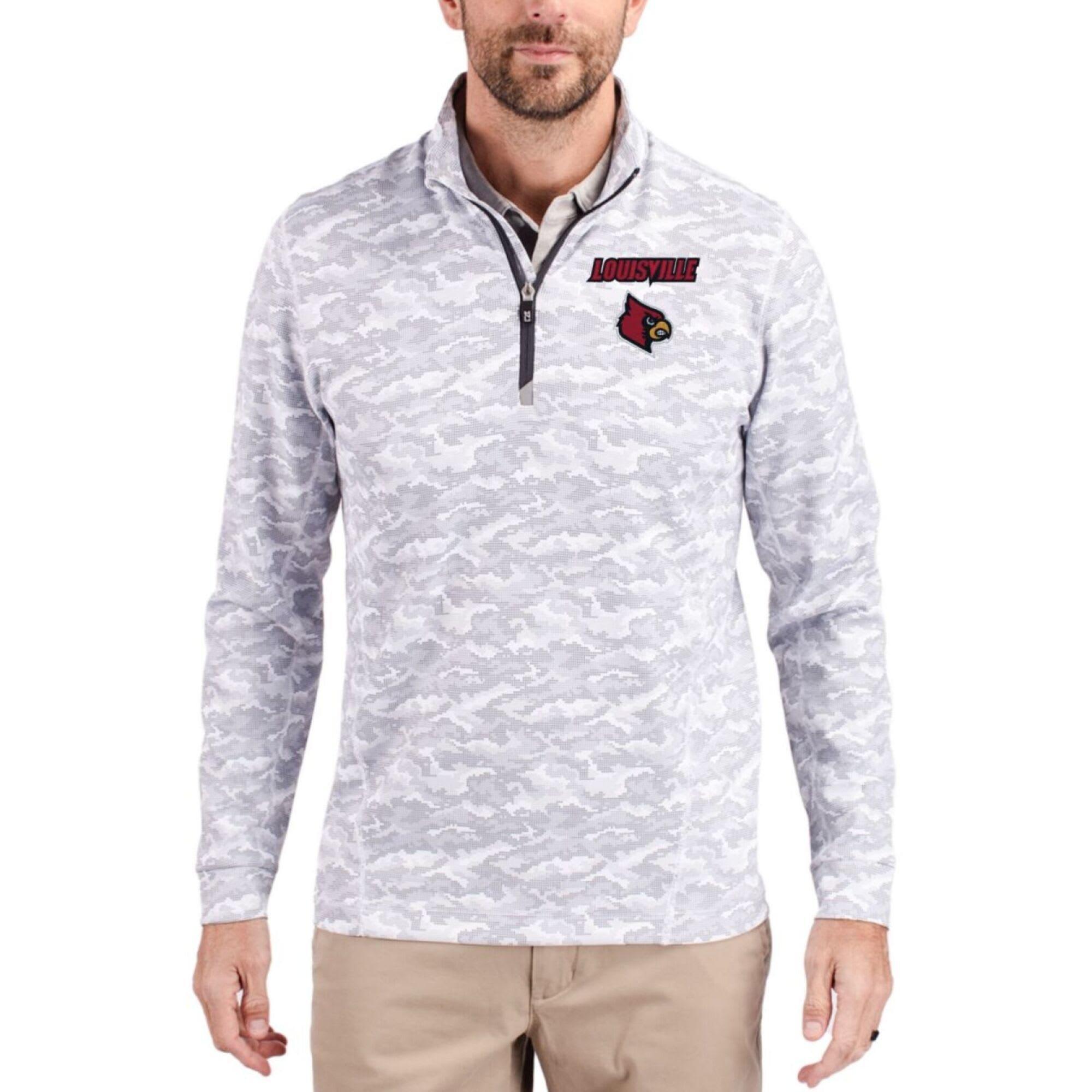 Louisville Cardinals Men's Traverse Camo Golf Quarter Zip